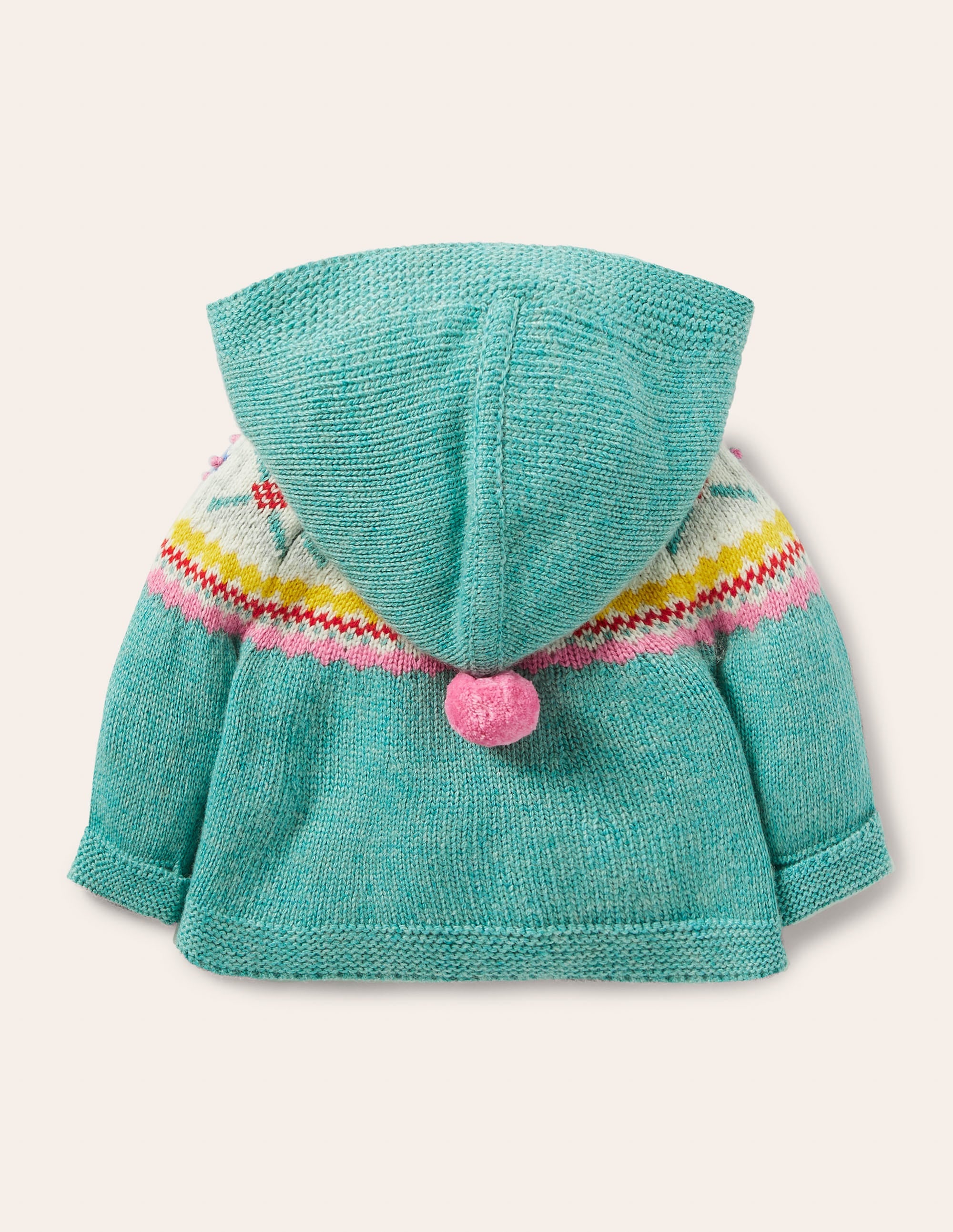 Fair-Isle-Strickjacke-Bachblau - Image 2