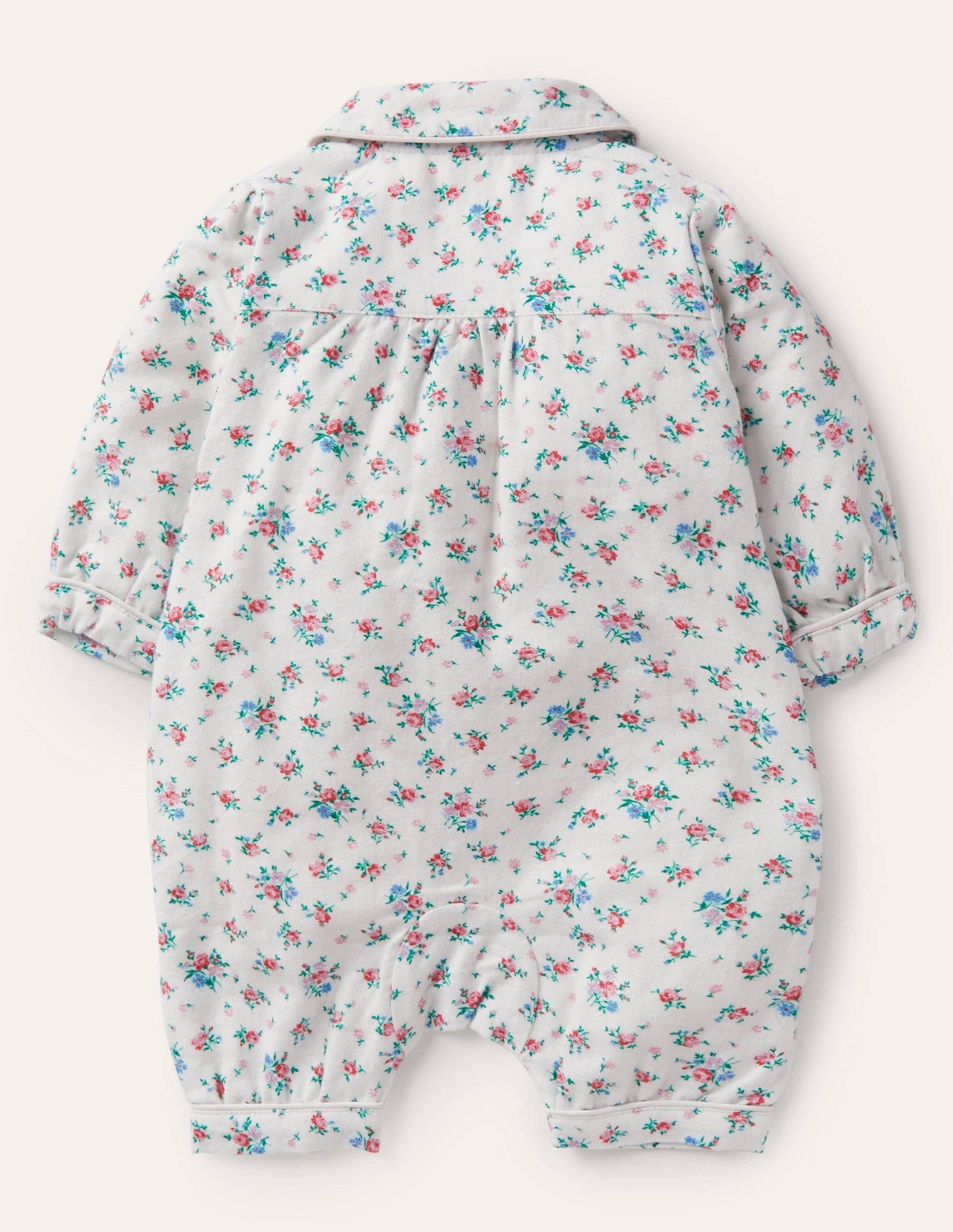 Polly Romper-Ivory Rose Sprig-2