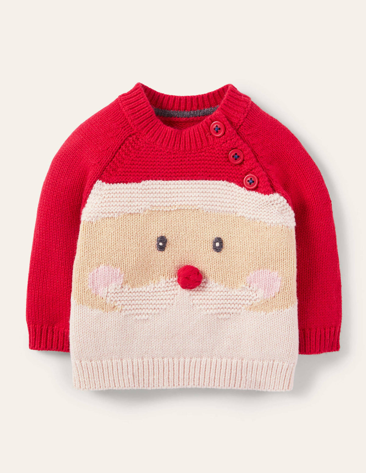 Fröhlicher weihnachtlicher Pullover-Peperonirot, Weihnachtsmann - Image 1