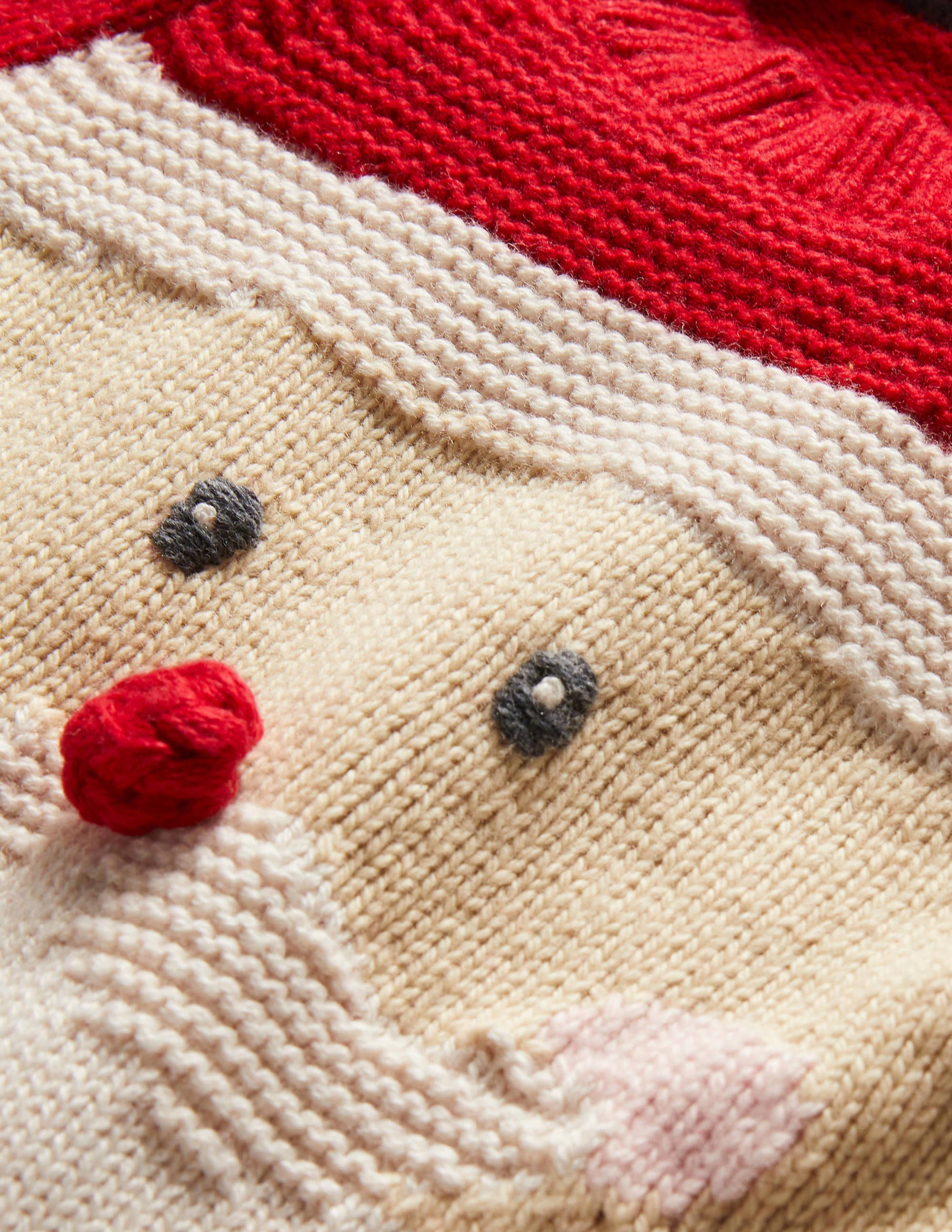 Fröhlicher weihnachtlicher Pullover-Peperonirot, Weihnachtsmann - Image 3