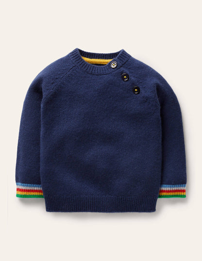Kaschmirpullover-Dunkelblau