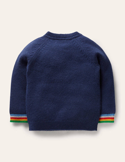 Kaschmirpullover-Dunkelblau