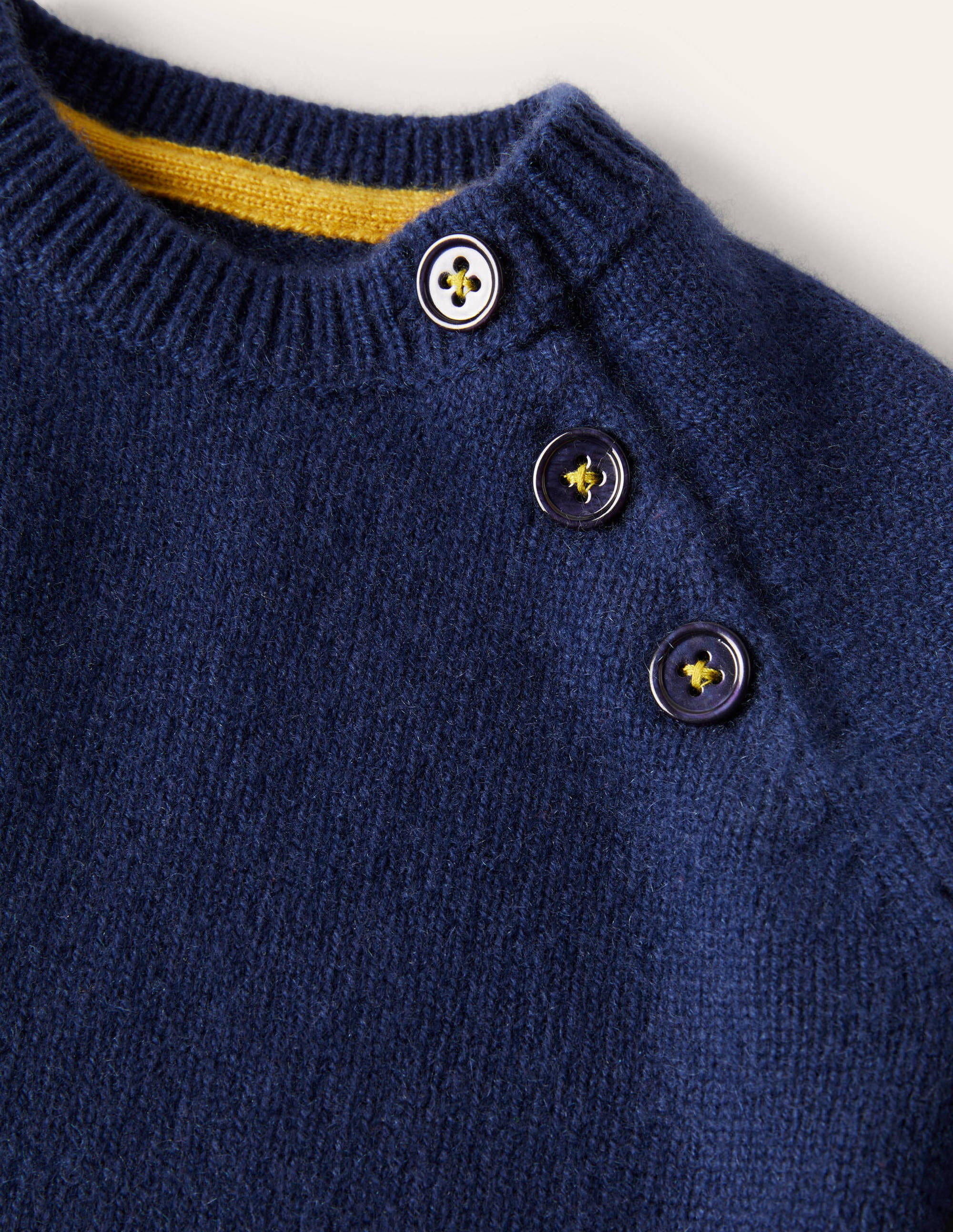 Pull en cachemire-Bleu universitaire - Image 3