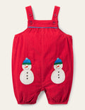 Schneemann-Latzhose-Rockabilly-Rot, Schneemänner