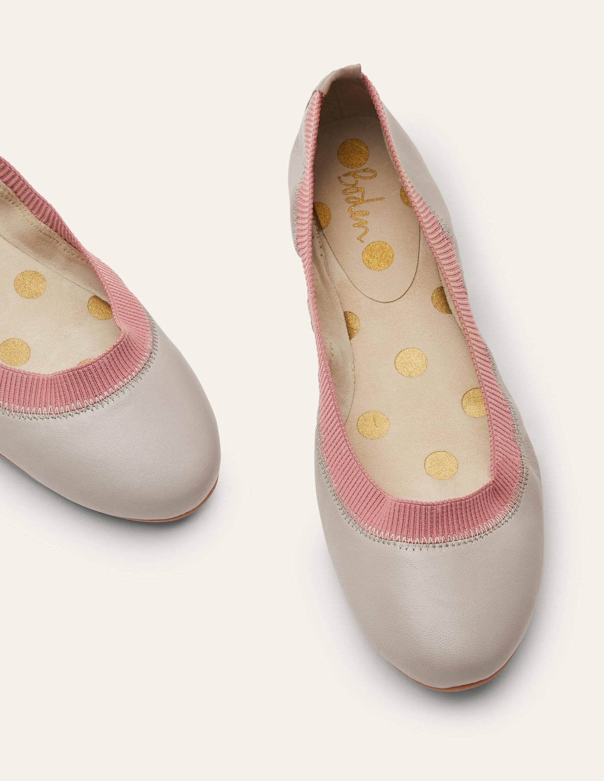 Hettie Flexible Ballerinas-Eichhörnchengrau/Graurosa-1
