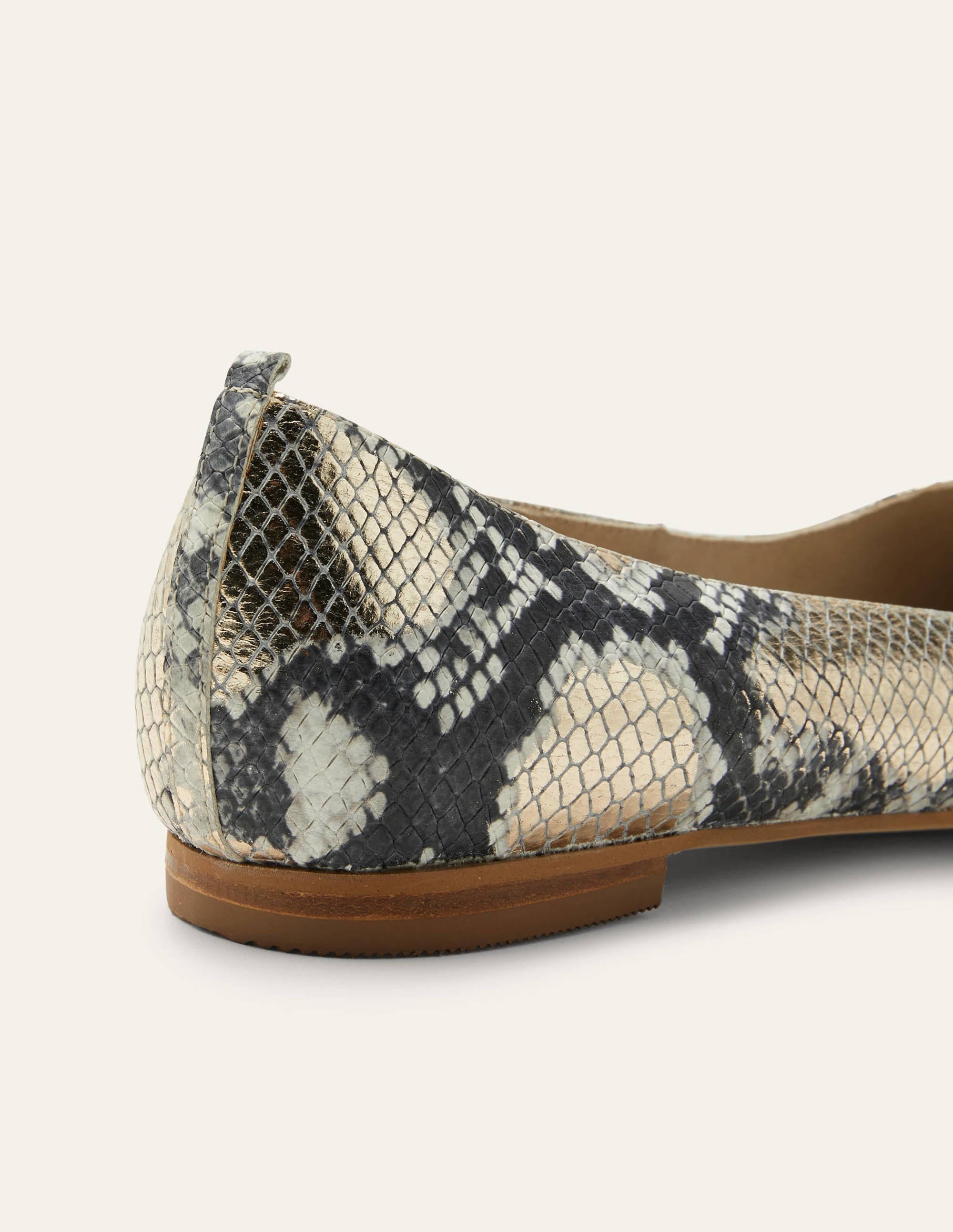 Ballerines Olive-Serpent doré clair - Image 3