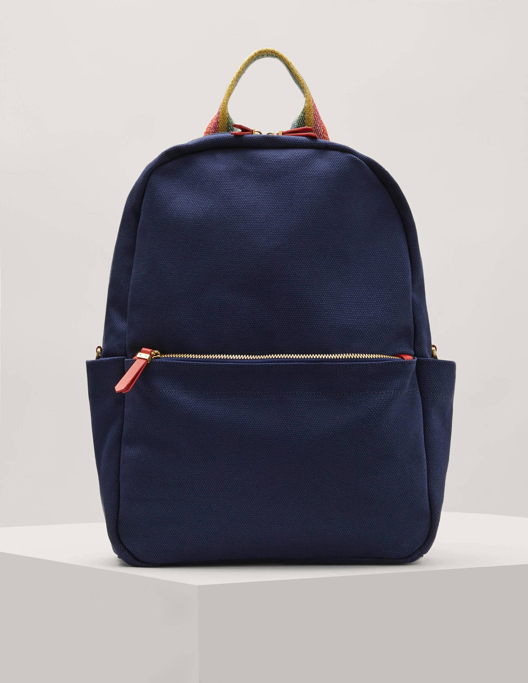 Olivia Leinen-Rucksack-Marineblau - Image 1