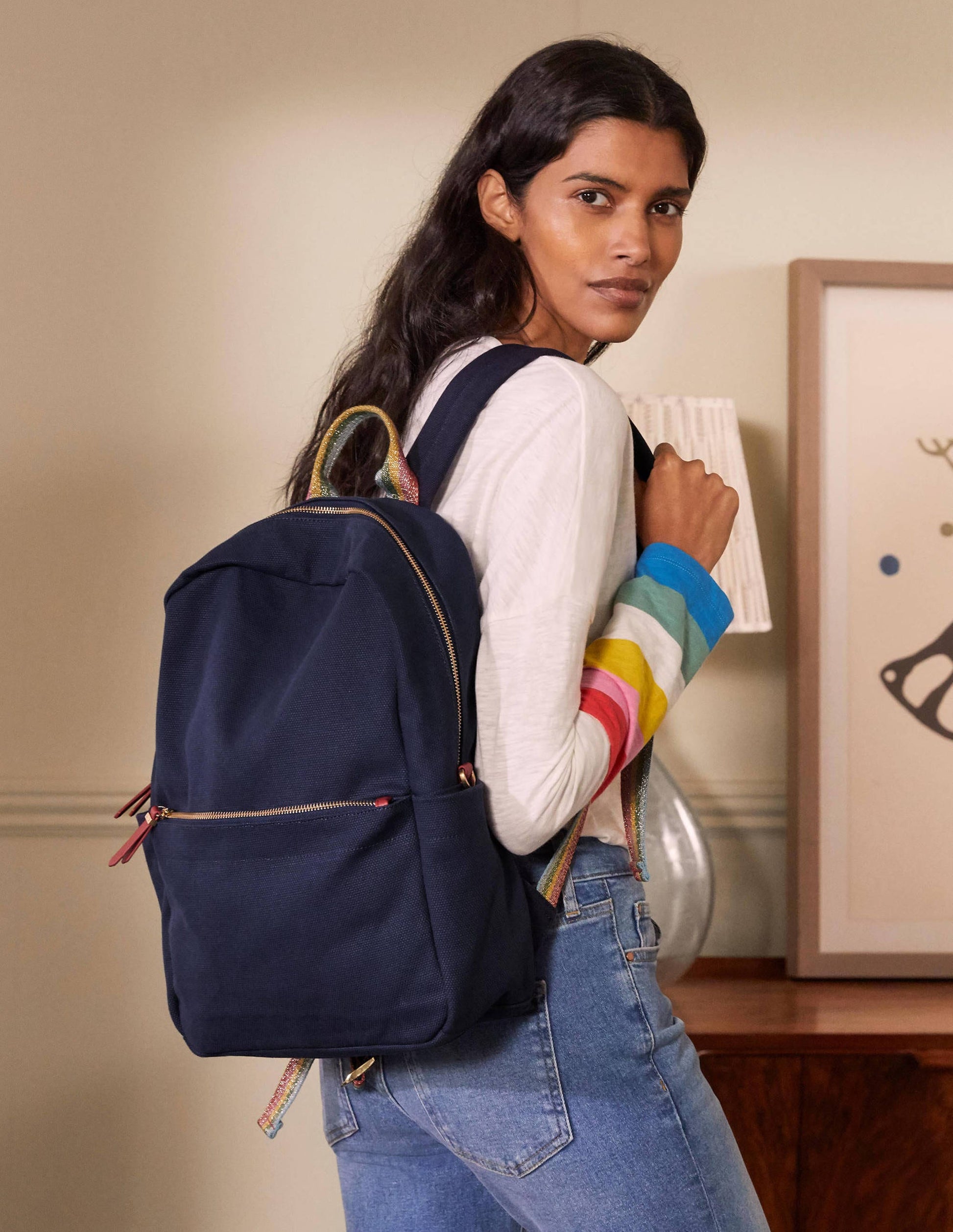 Olivia Leinen-Rucksack-Marineblau-5