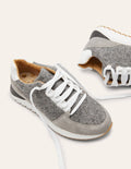 Baskets classiques-Molleton gris chiné/daim gris