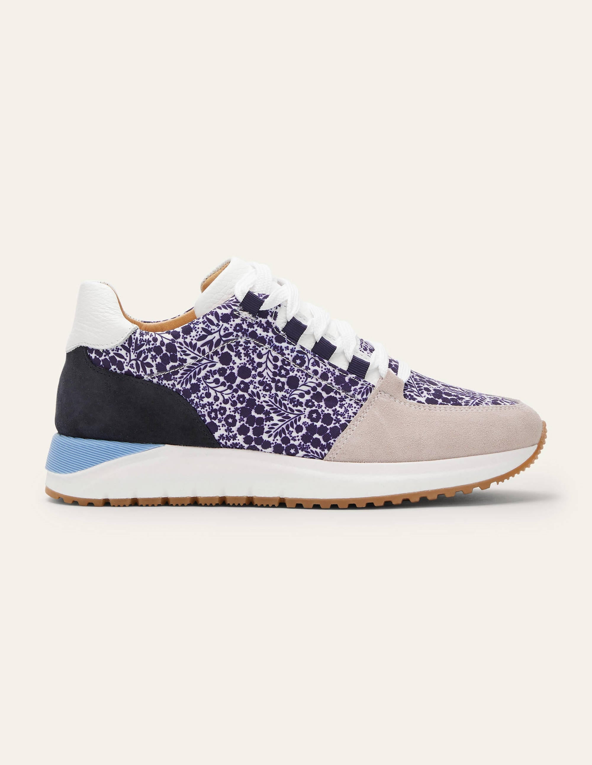 Classic Trainers-Navy Print/Ivory - Image 2