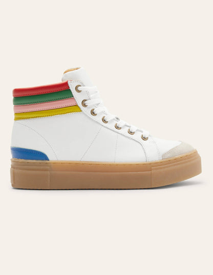 Amber Knöchelhohe Turnschuhe-Weiß/Bunt-3