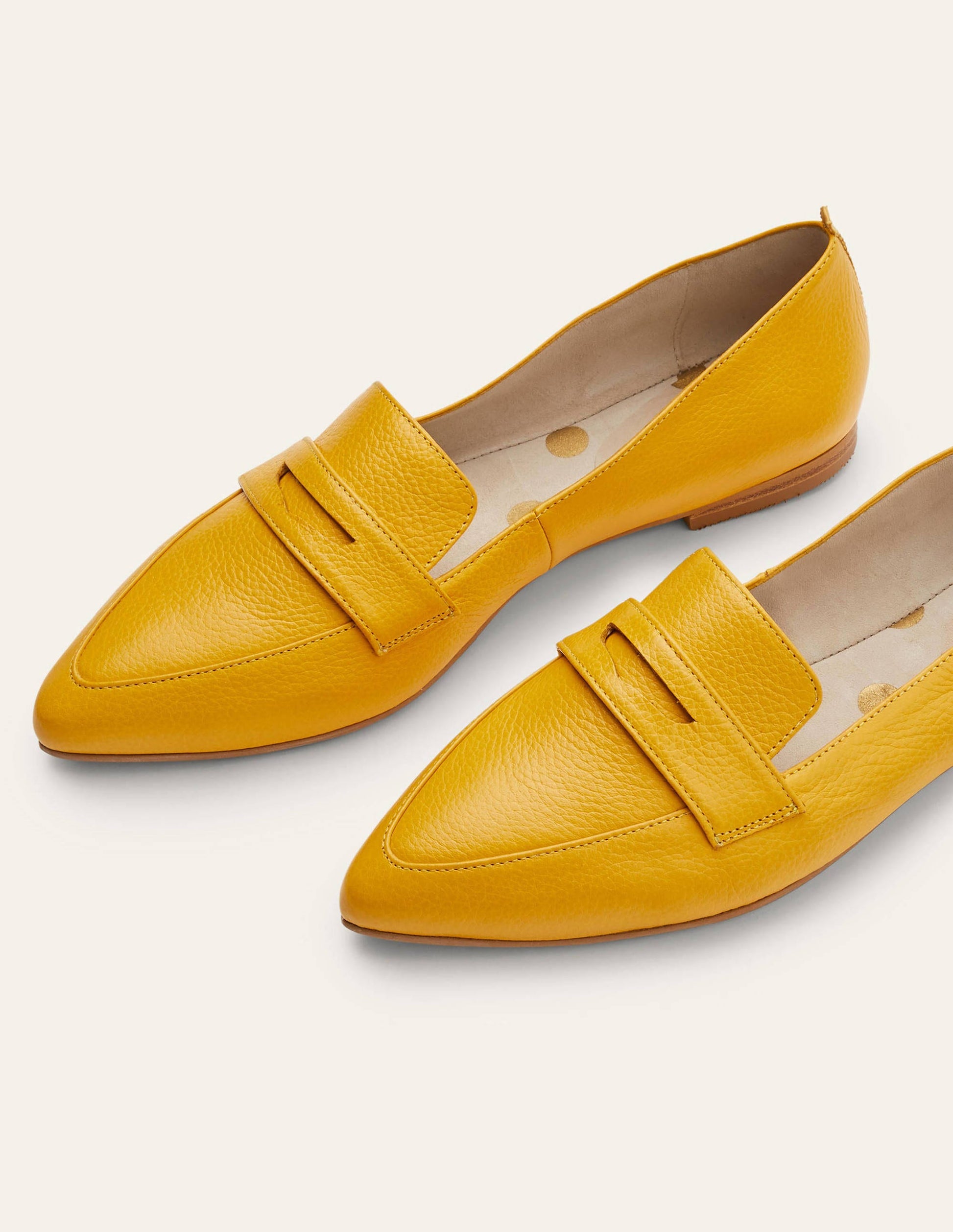 Pennyloafer mit flexibler Sohle-Honiggold-1