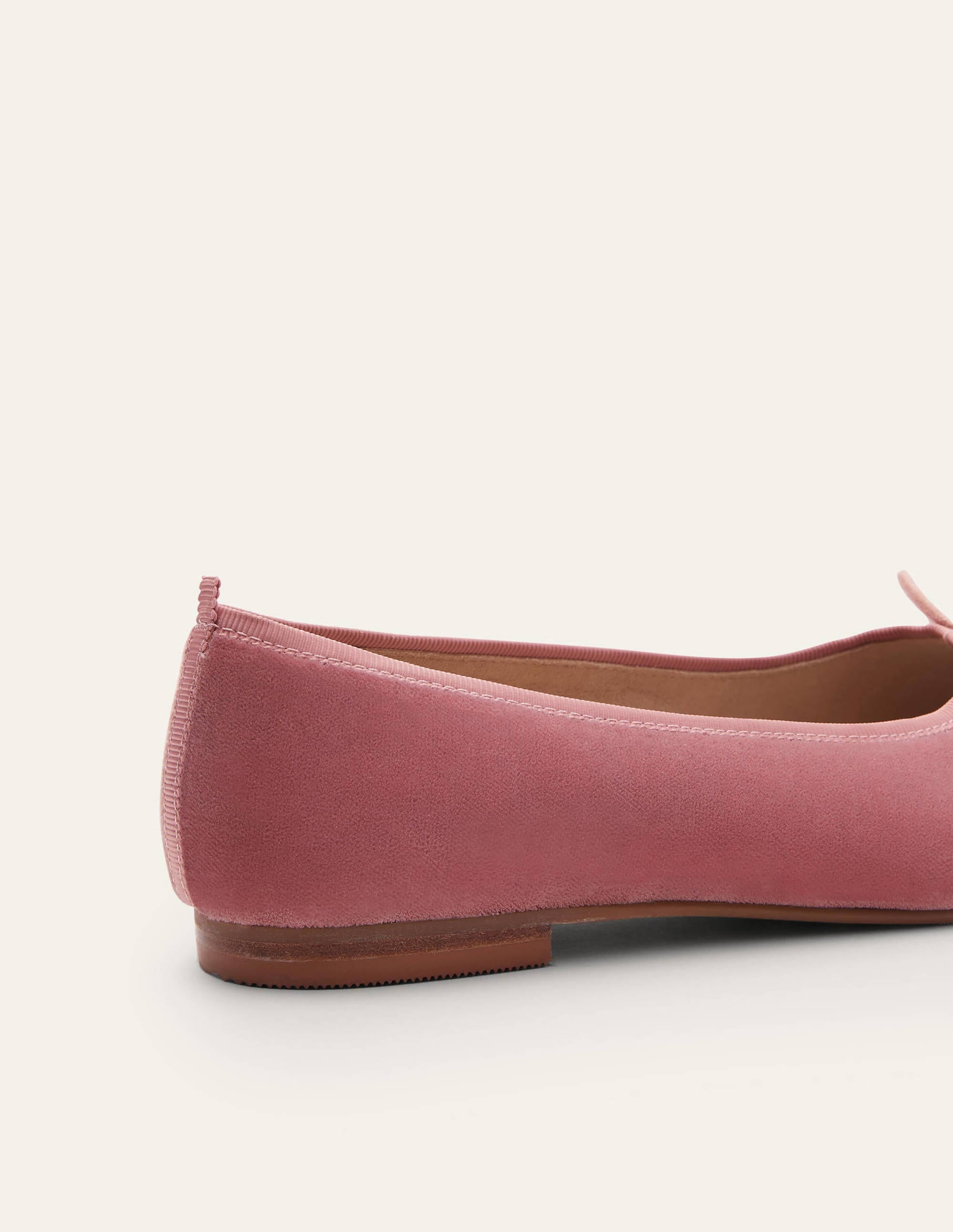 Ballerines couvrantes-Velours rose poudré - Image 3