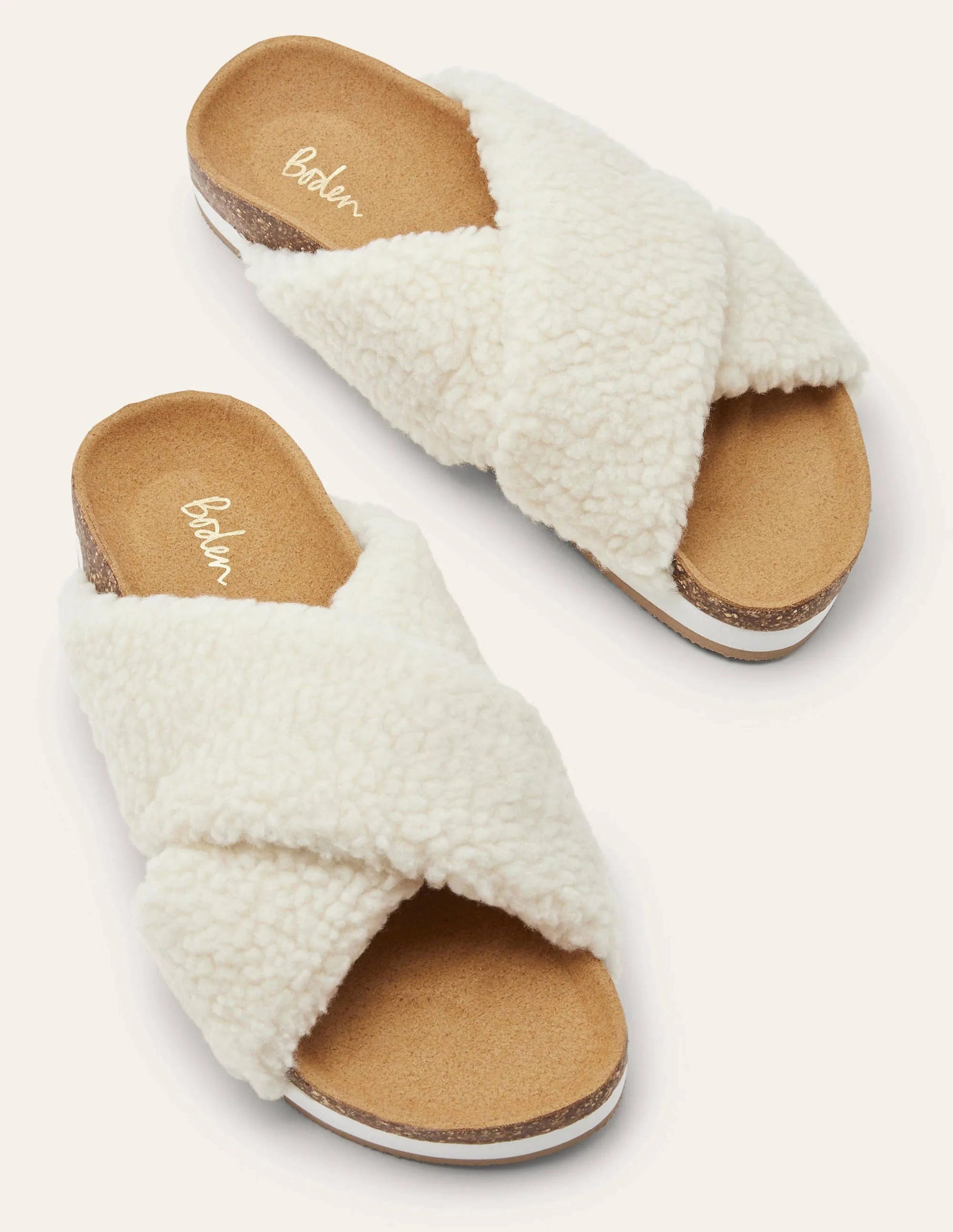 Cross Strap Sliders-Natural-1