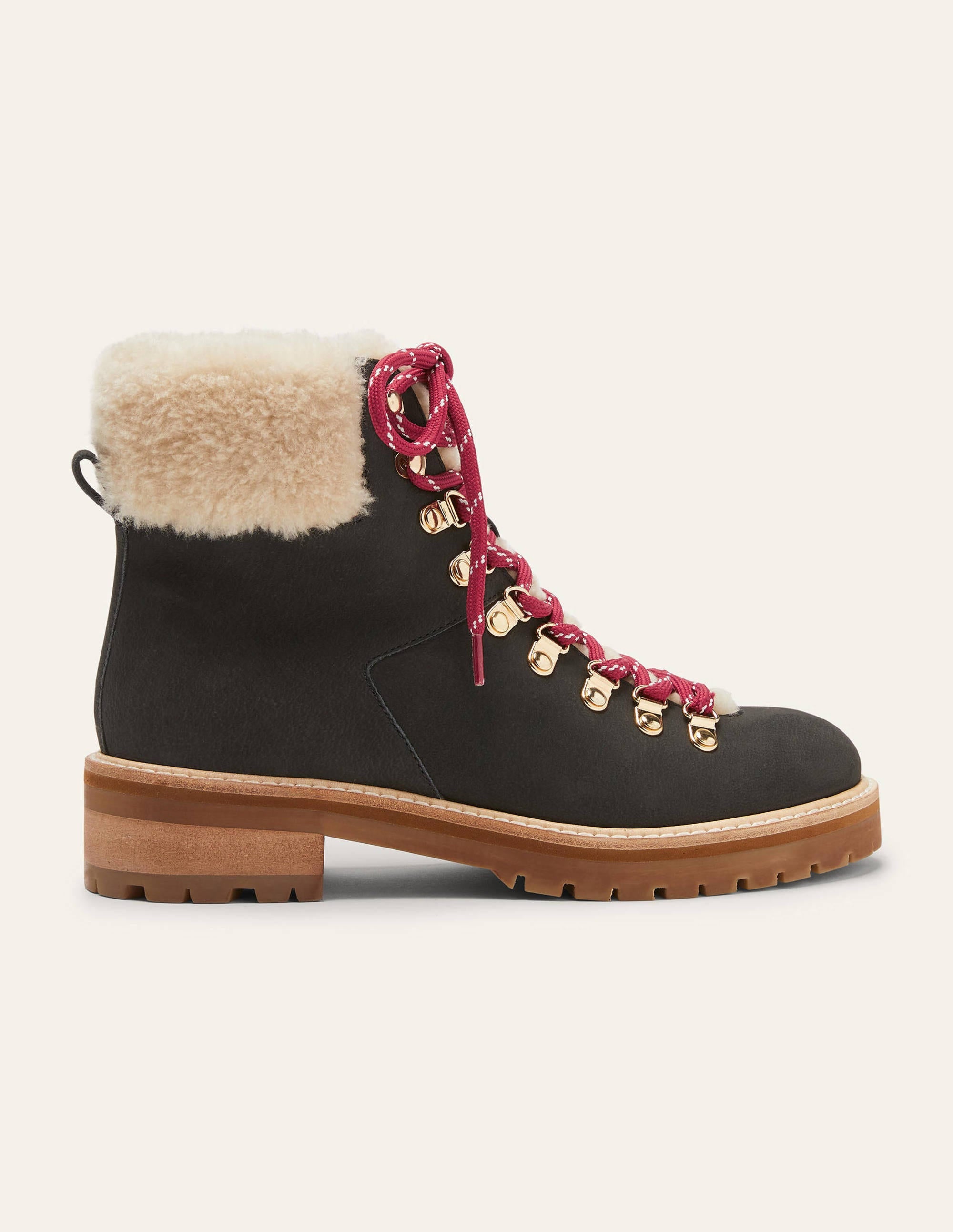 Bottines de randonnée à lacets-Noir - Image 3