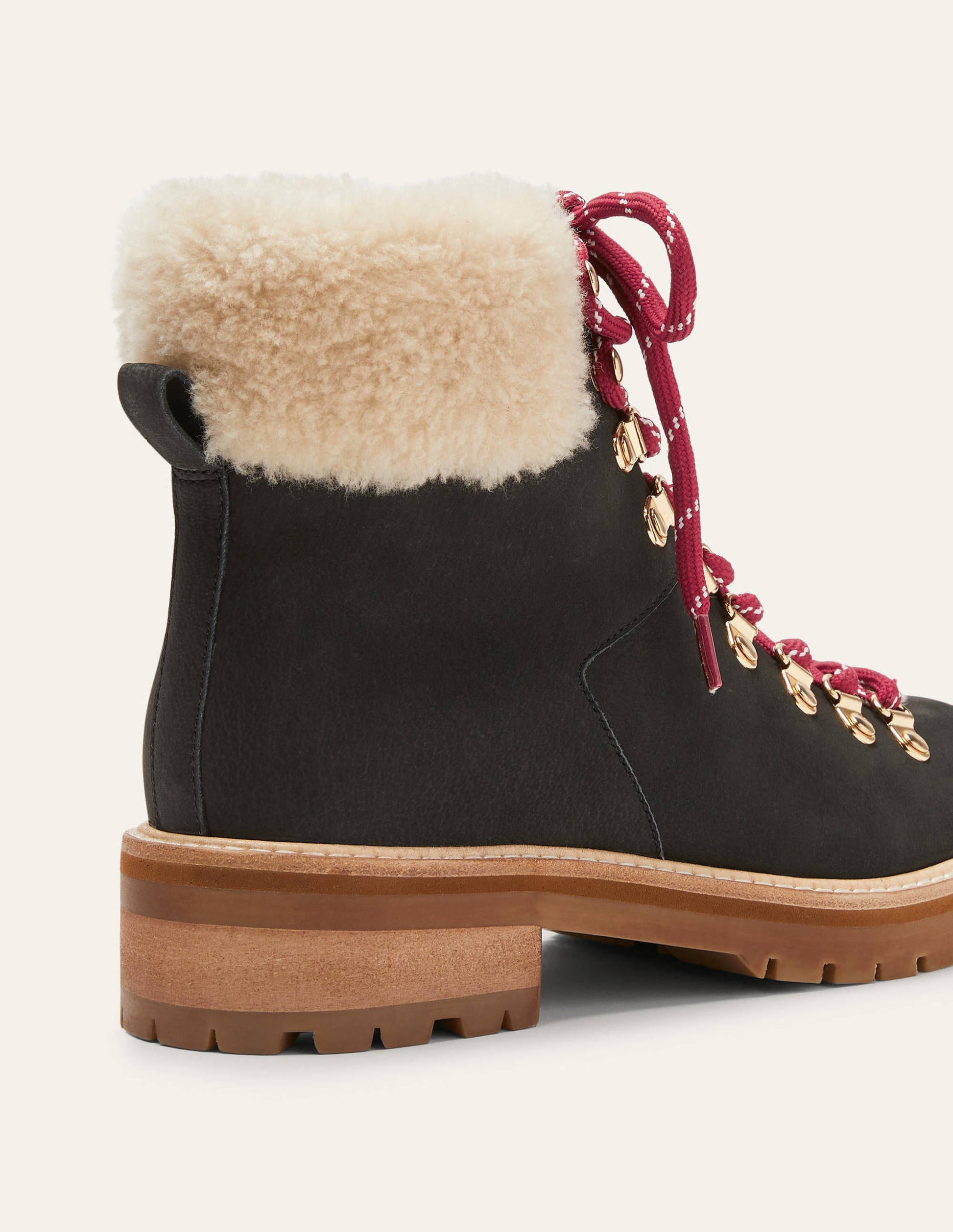 Bottines de randonnée à lacets-Noir-4