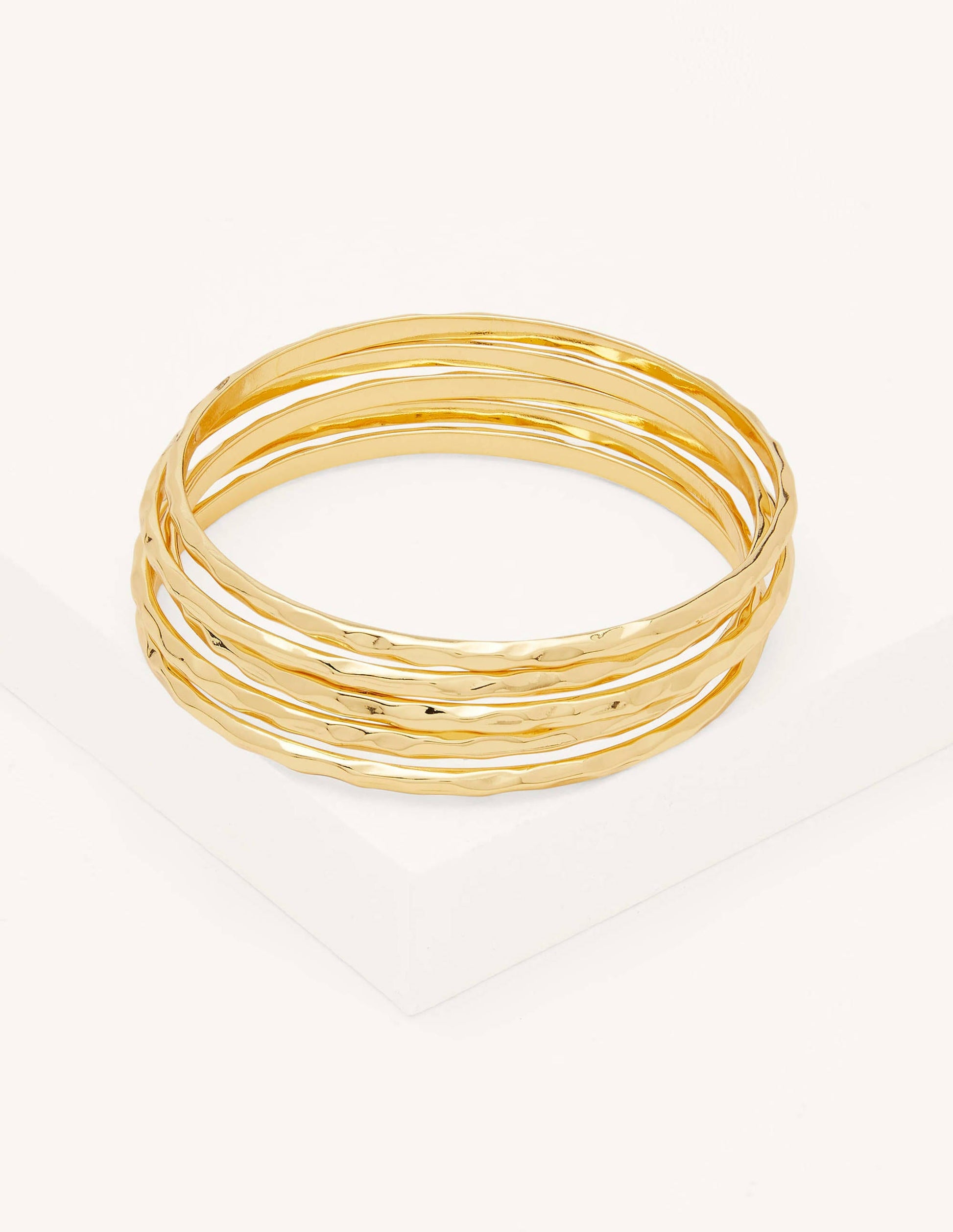 Gehämmerte Armreife-Gold-1