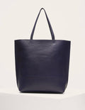 Leder-Shopper-Marineblau