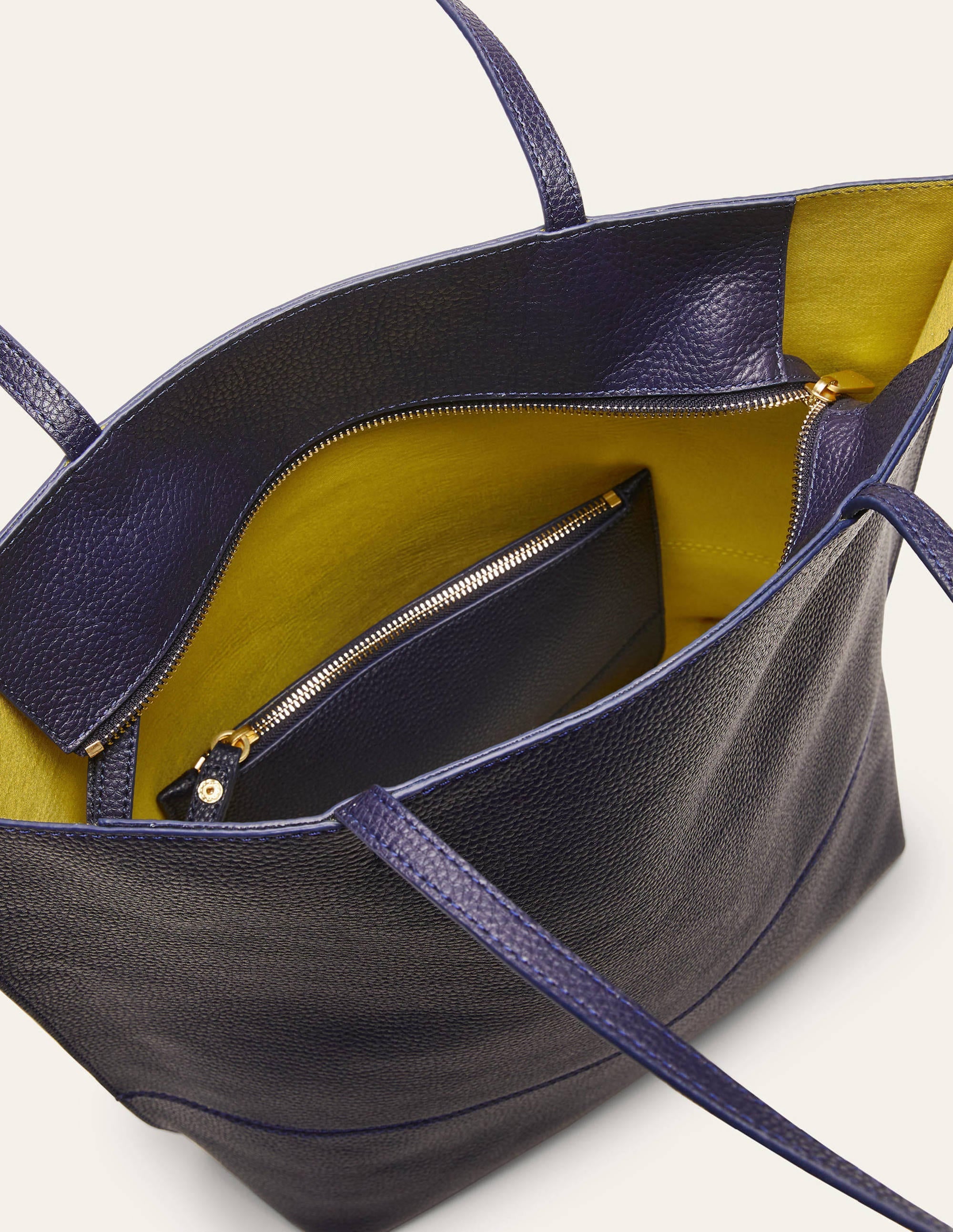 Leder-Shopper-Marineblau - Image 2