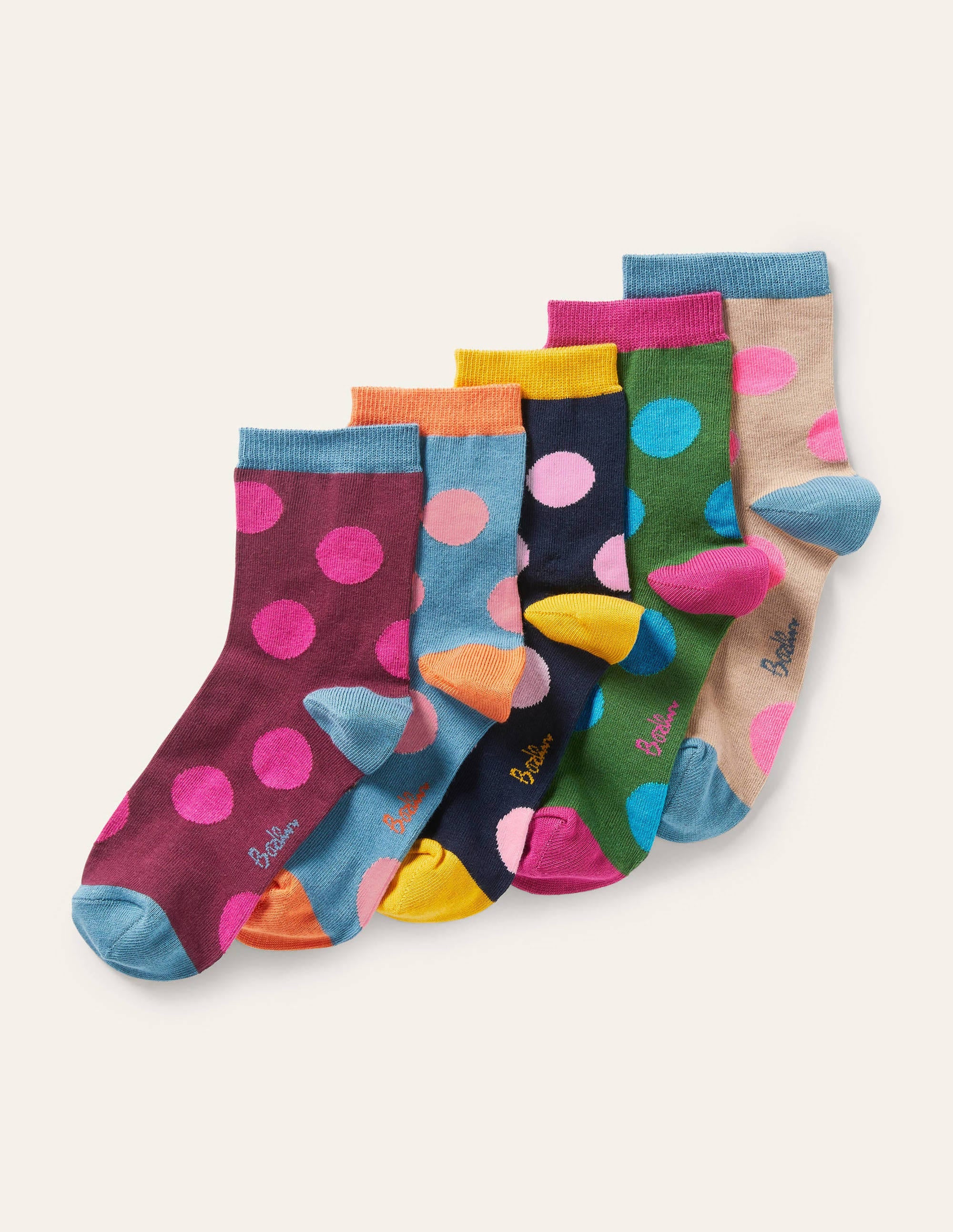 Knöchelsocken im 5er-Pack-Getupft - Image 1