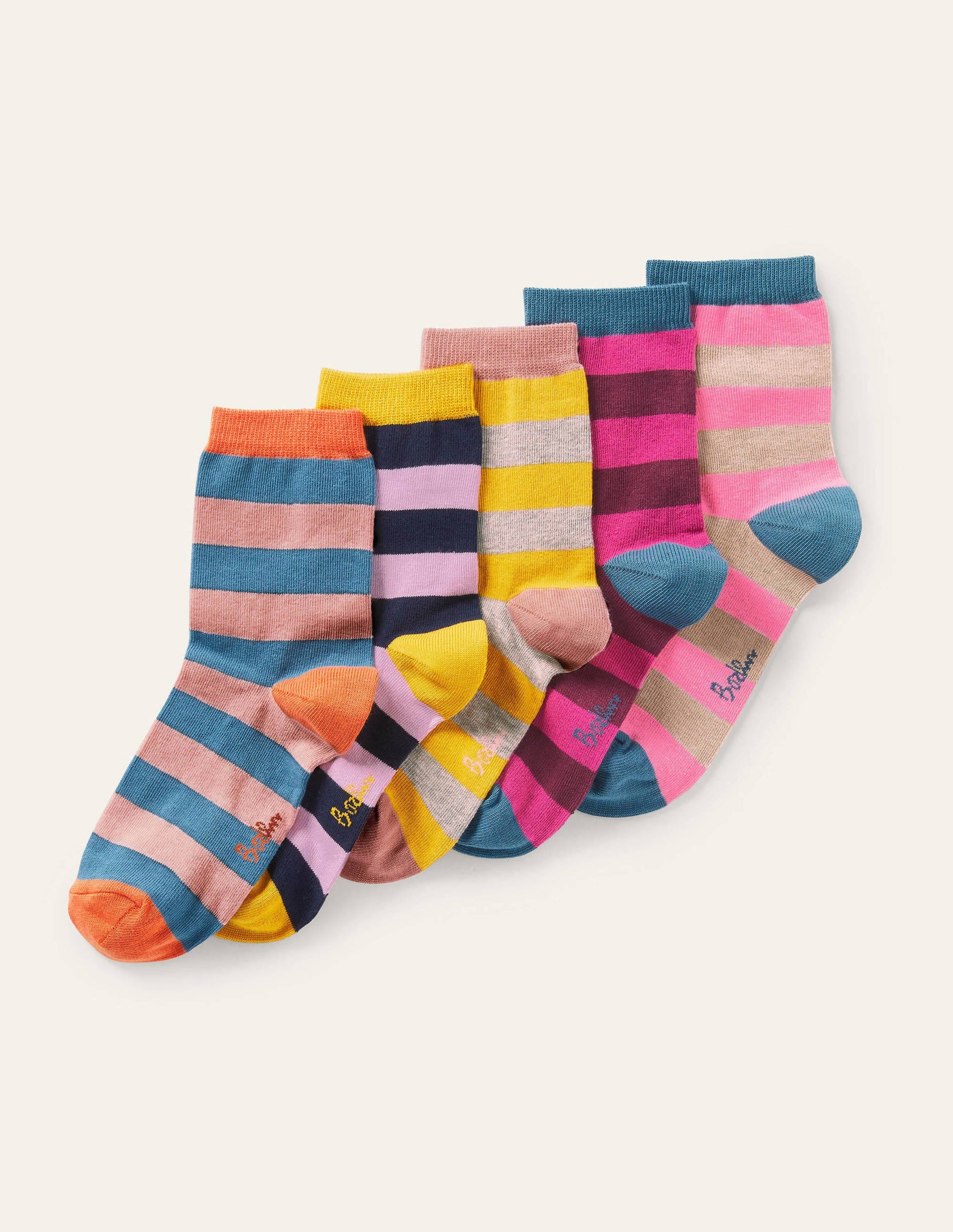 Knöchelsocken im 5er-Pack-Gestreift-1