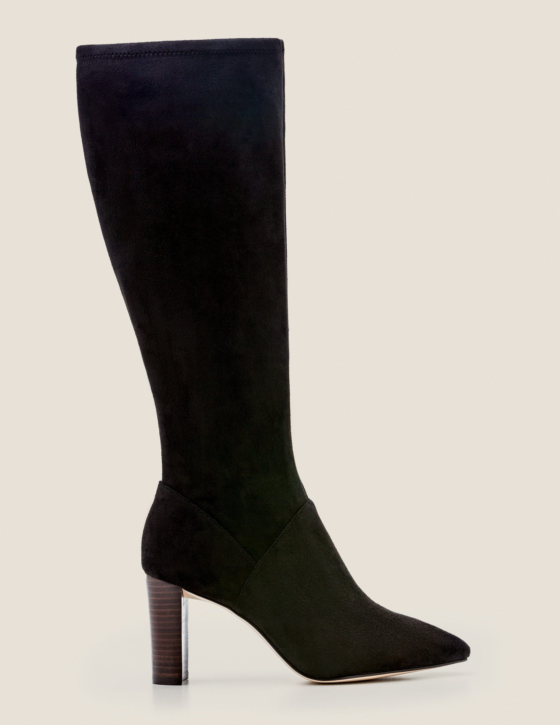 Bottes stretch à bout pointu-Noir-2