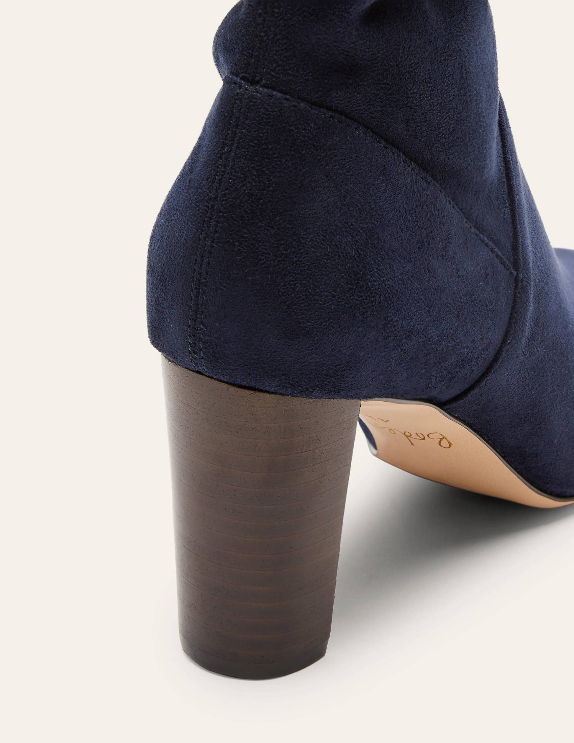 Bottes stretch à bout pointu-Bleu marine-3