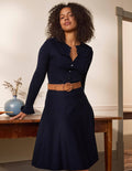 Abercorn Knitted Dress-Navy