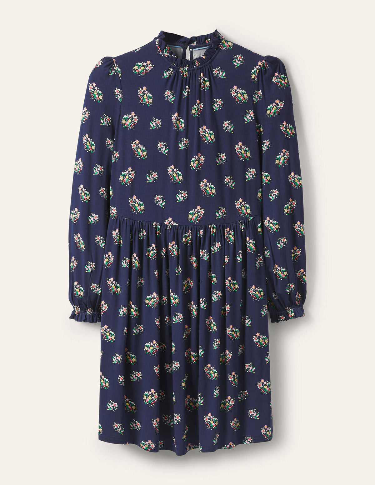 Clara Jersey Dress-Navy, Pretty Bird - Image 5
