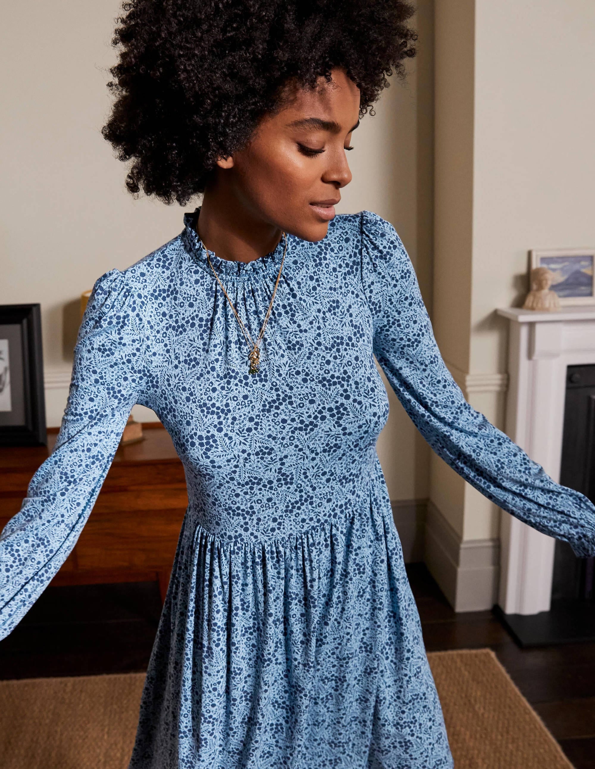 Clara Jerseykleid-Eisblau, Zauberwald - Image 4