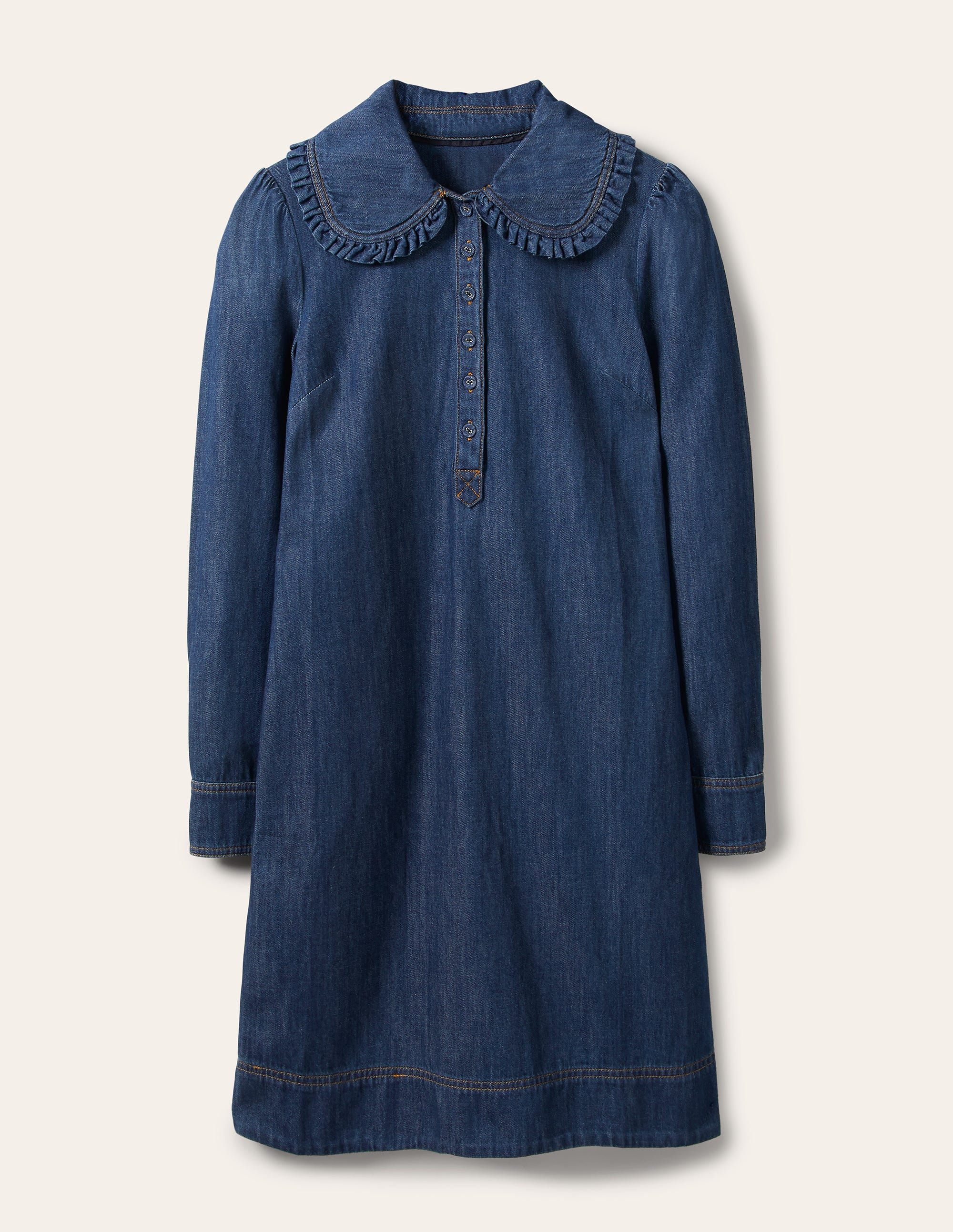 Robe en jean avec col XL-Denim vintage moyen - Image 6