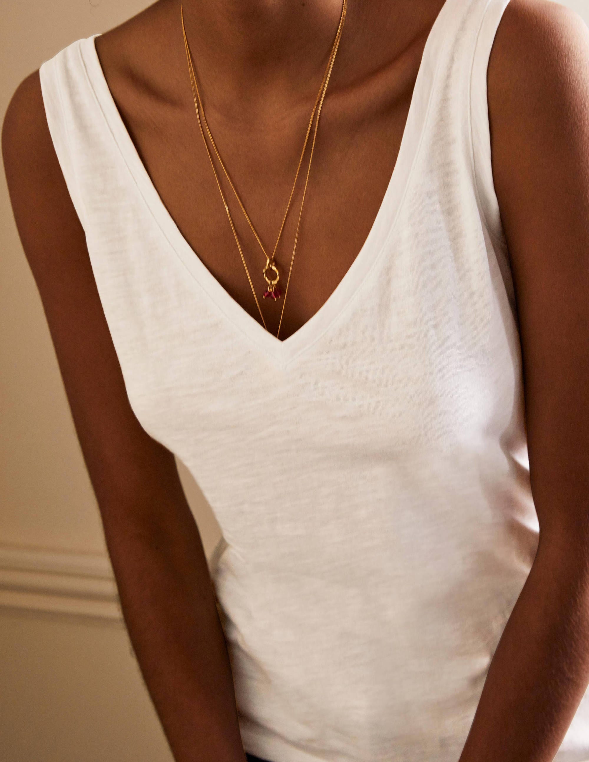 Cotton Vest-White - Image 4