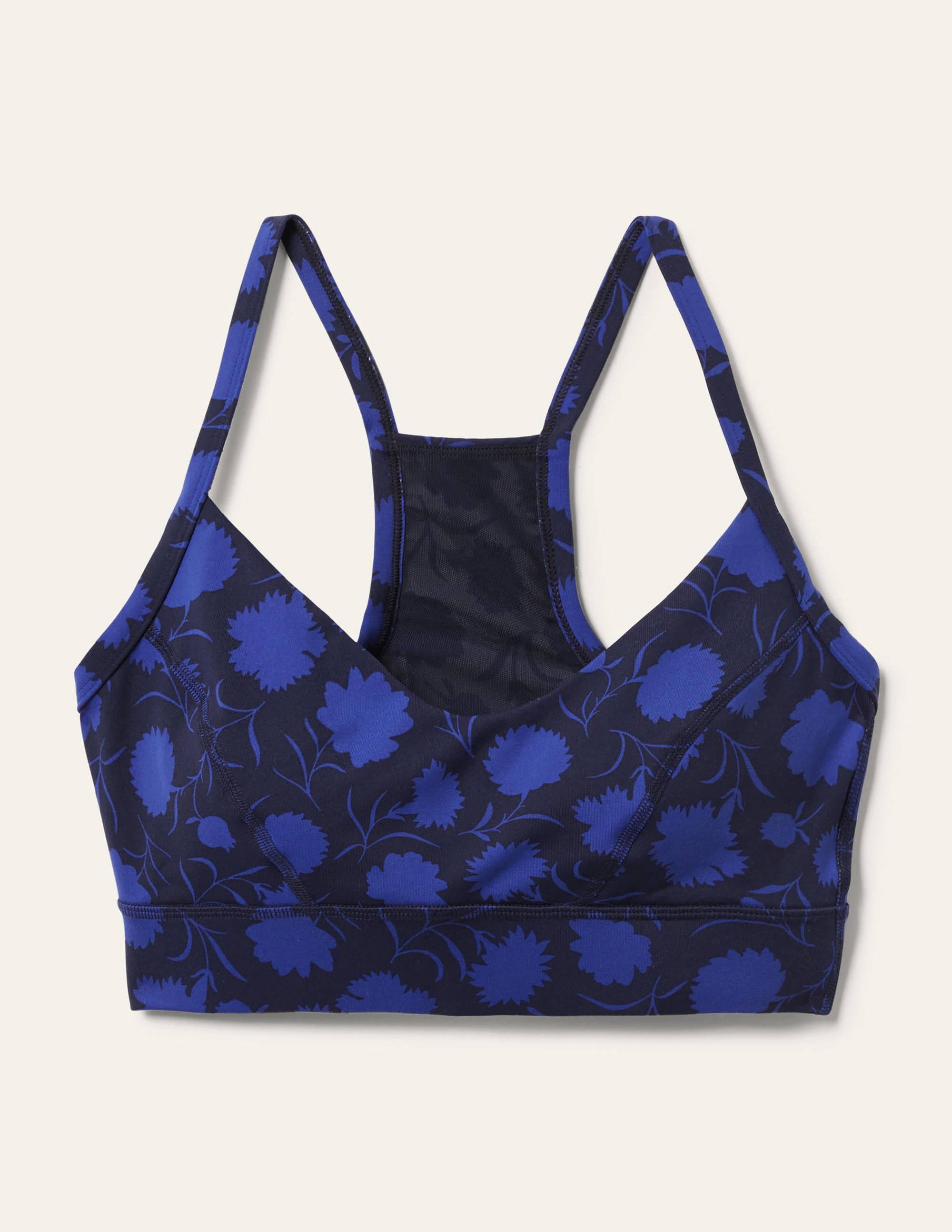 Soutien-gorge Jessica sportif-Bleu marine persan, motif Leafy Bud - Image 5