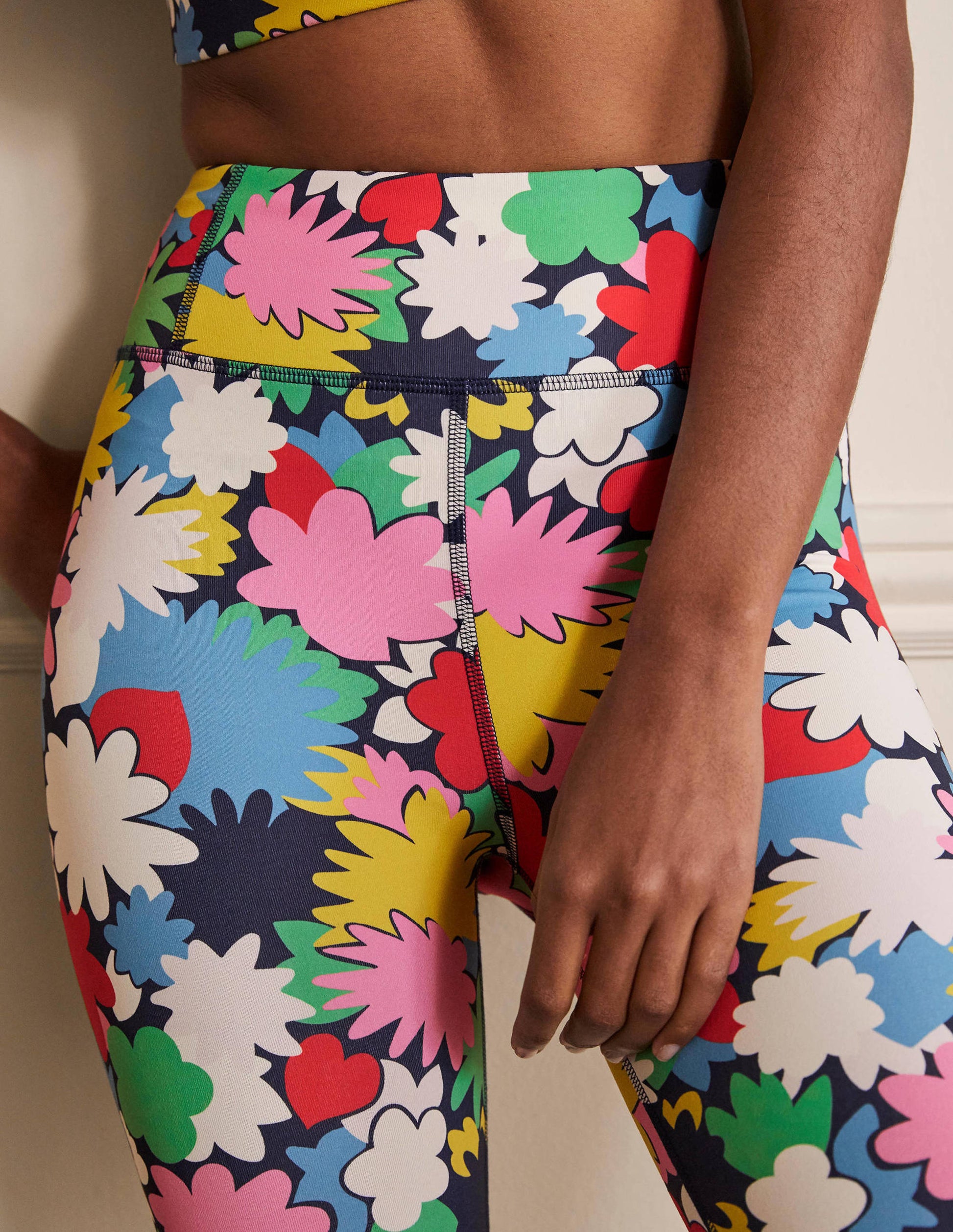 Legging taille haute-Bleu marine, boîte de couleurs-2
