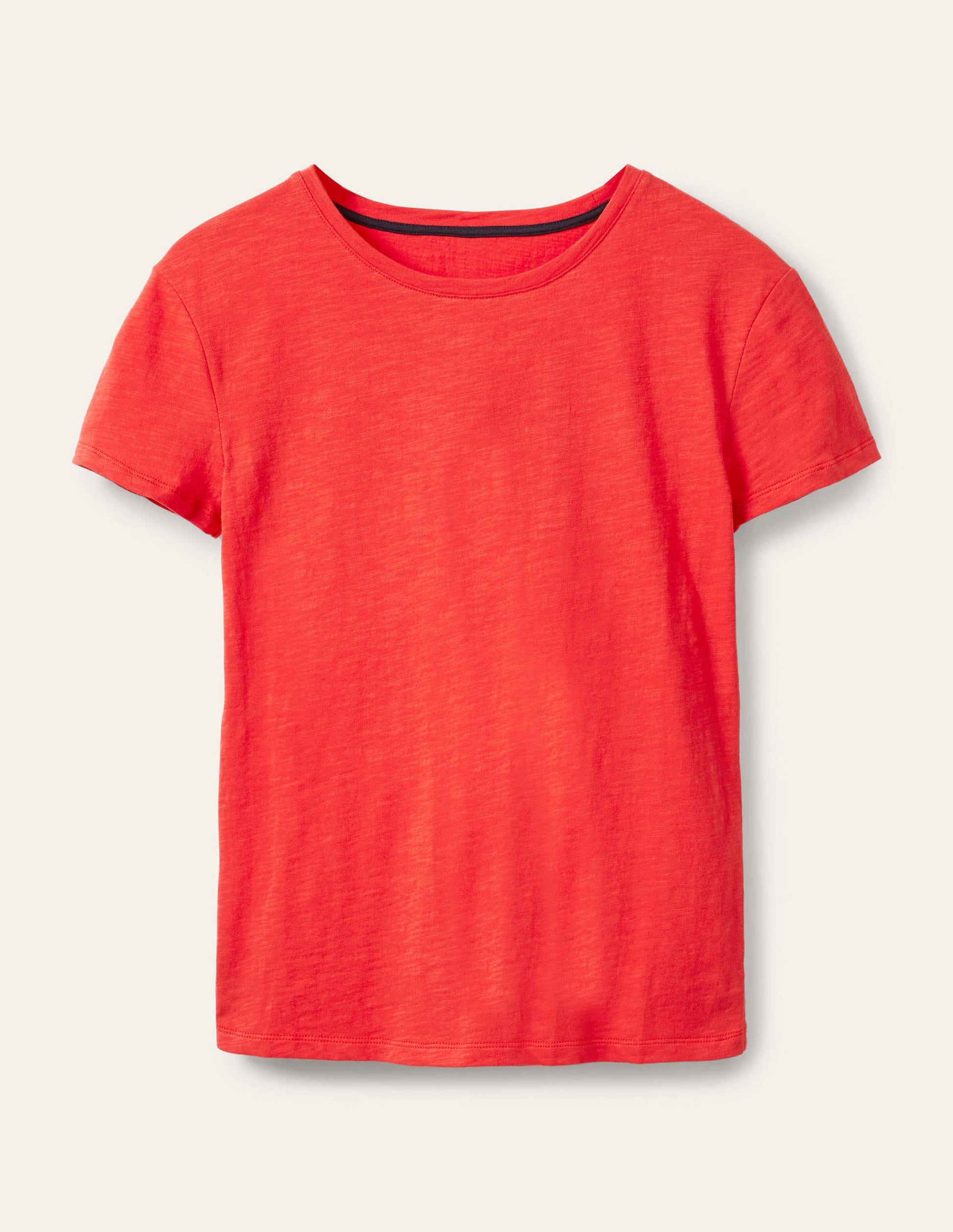 Le T-shirt boyfriend en coton-Rouge cerise-5