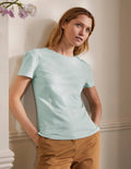 Le T-shirt boyfriend en coton-Eau douce