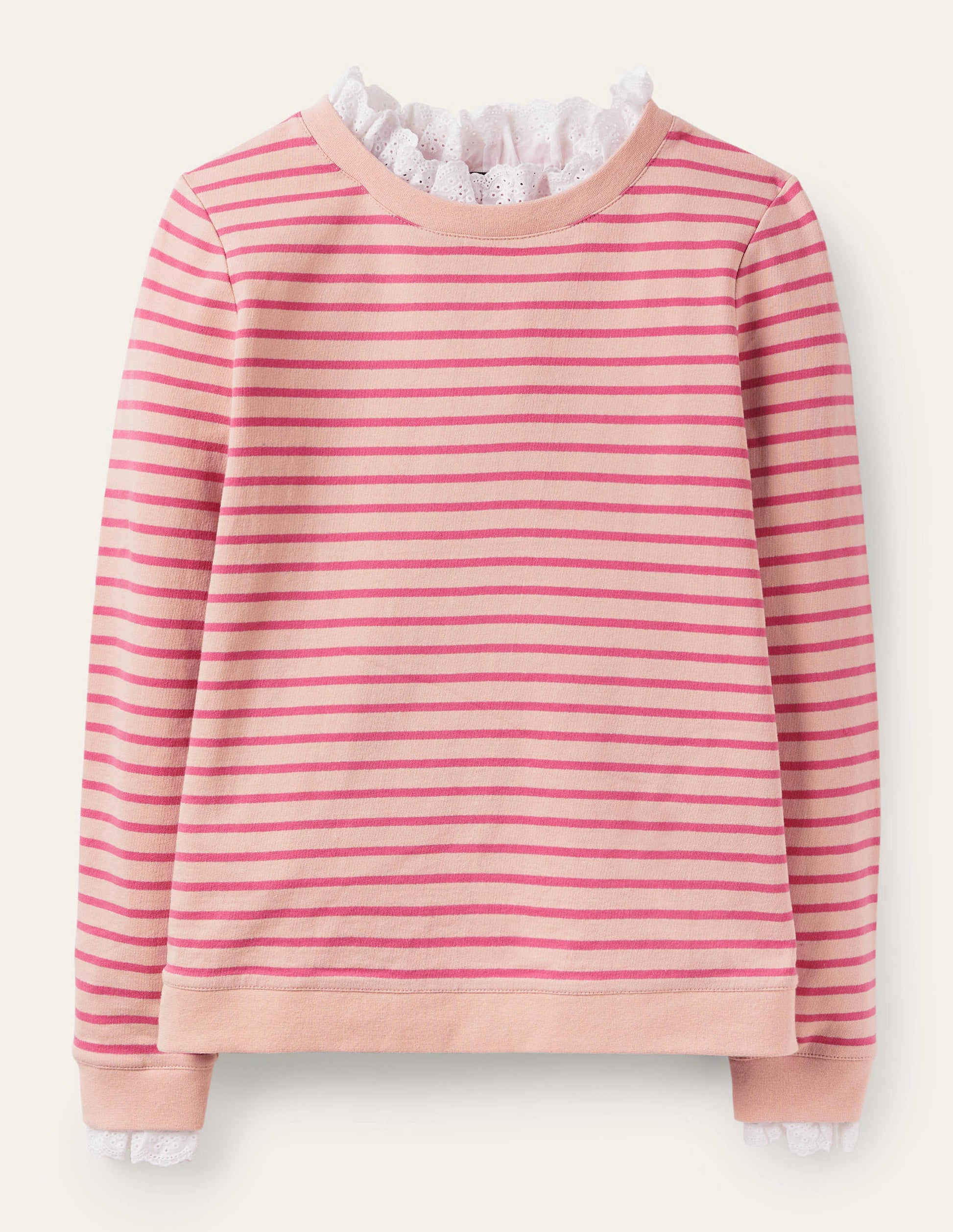 Holly Sweatshirt aus Jersey-Milkshake/Vintage-Kirsche-5