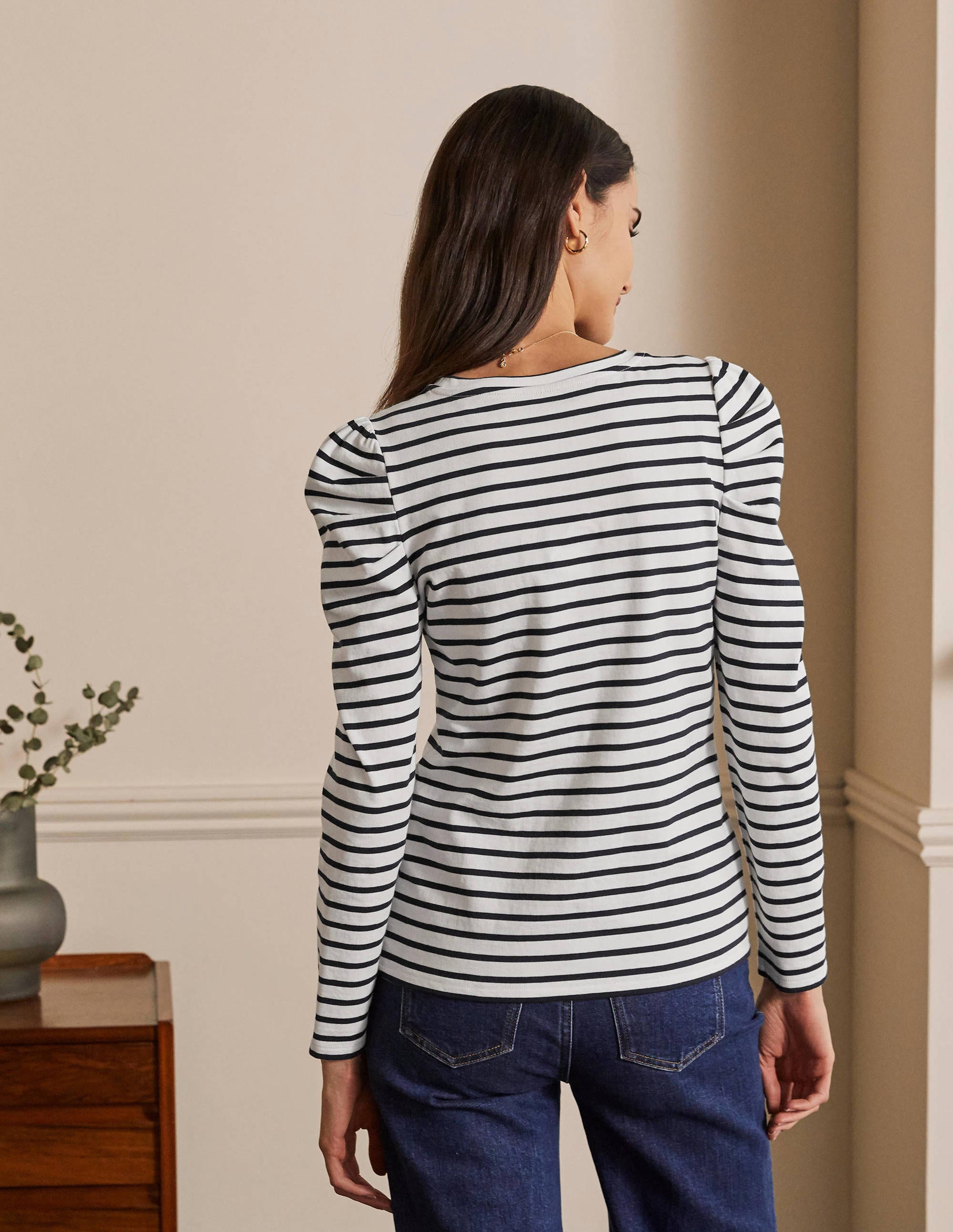 Imogen Bretonshirt-Naturweiß/Navy - Image 3
