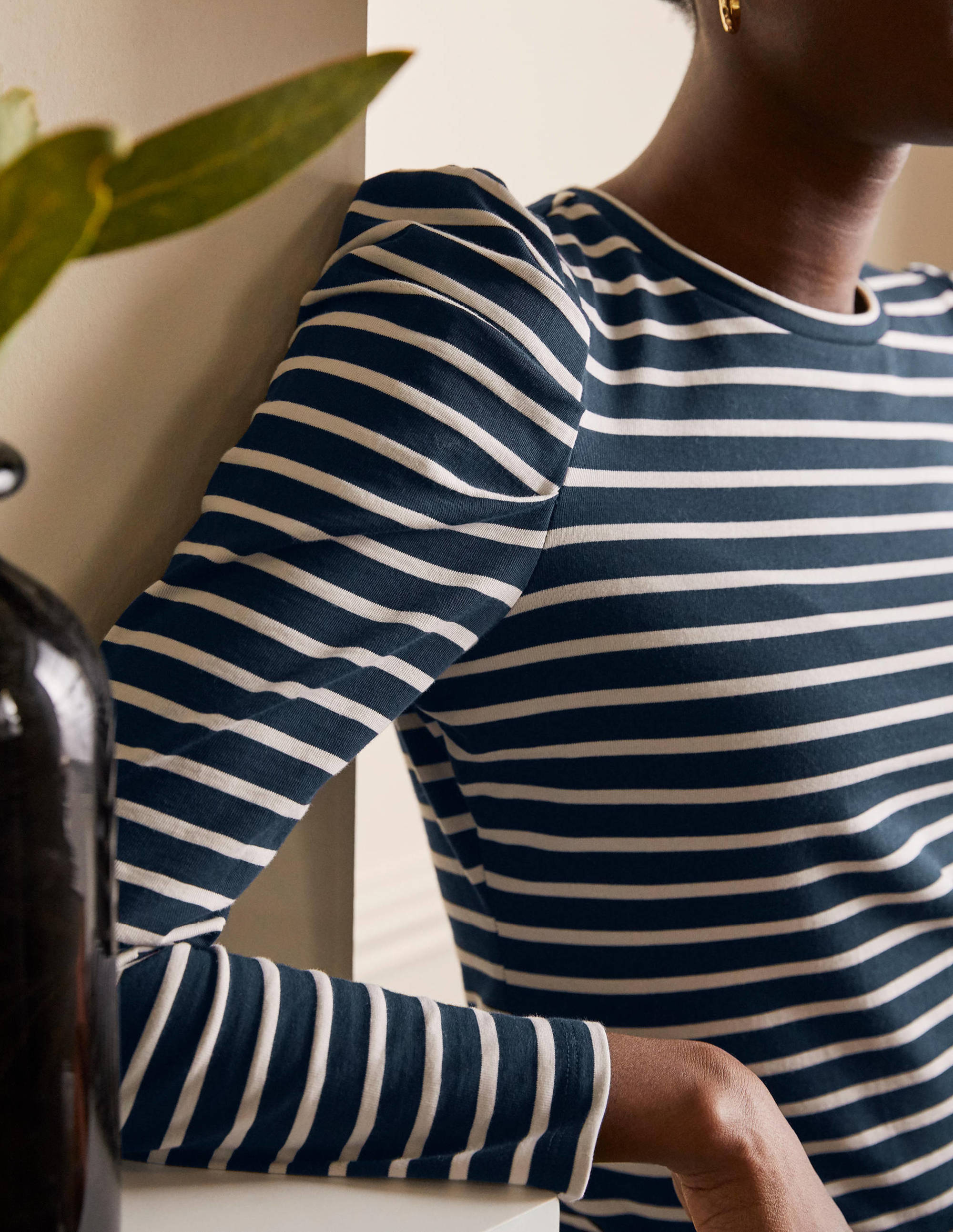 Imogen Breton-Navy/ Ivory - Image 2