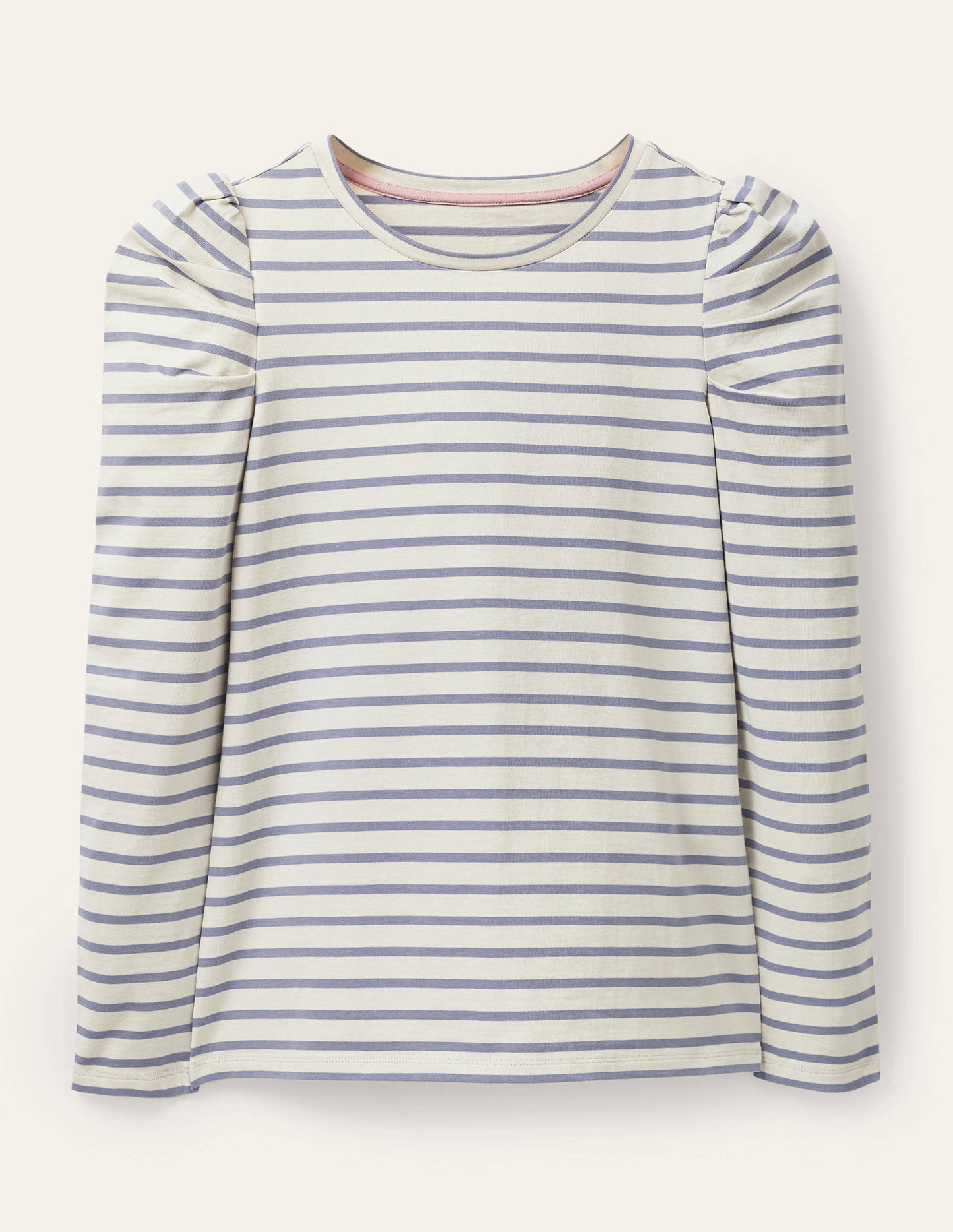 Imogen Bretonshirt-Naturweiß/Flussblau