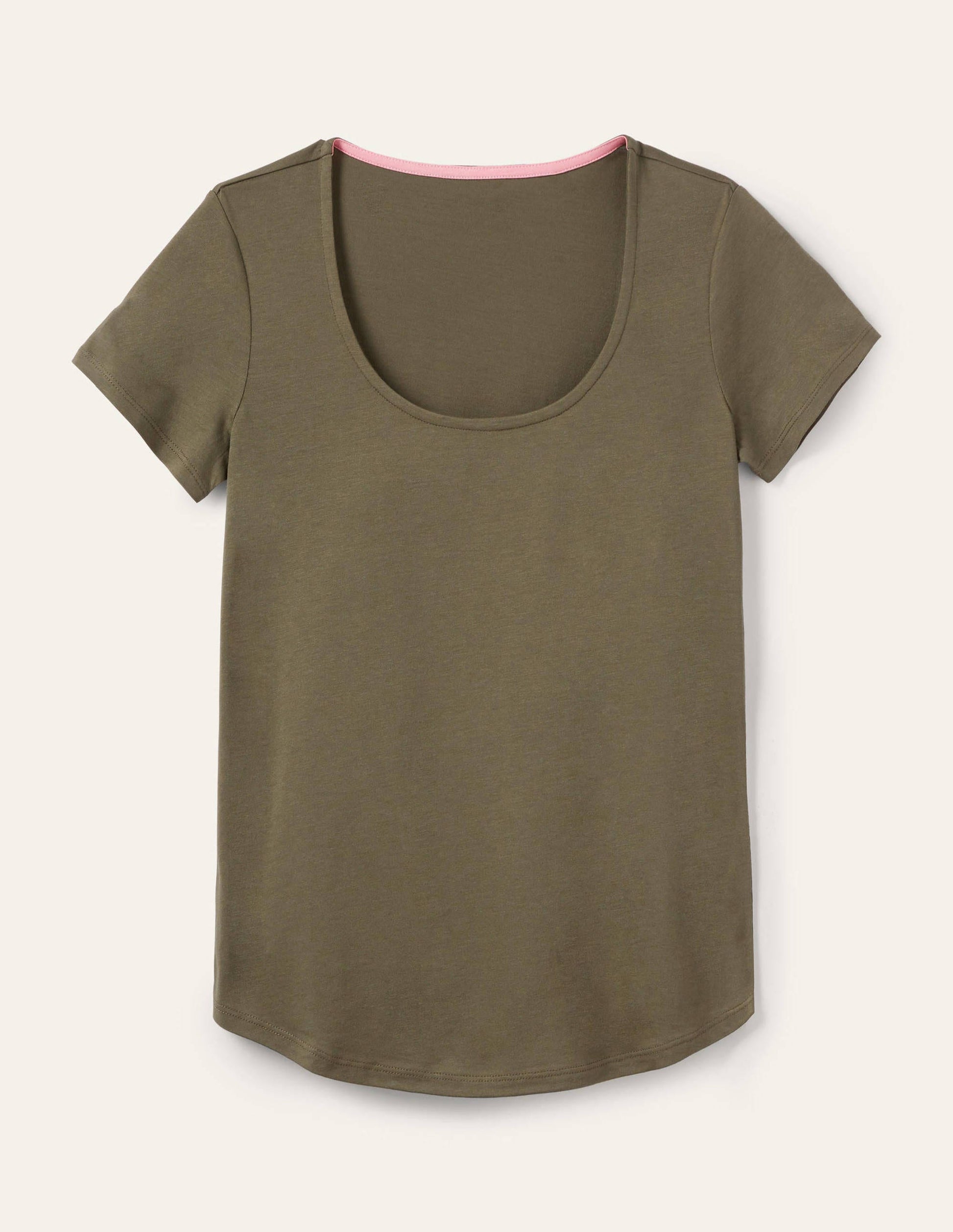 Supersoft Scoop Tee-Classic Khaki-5