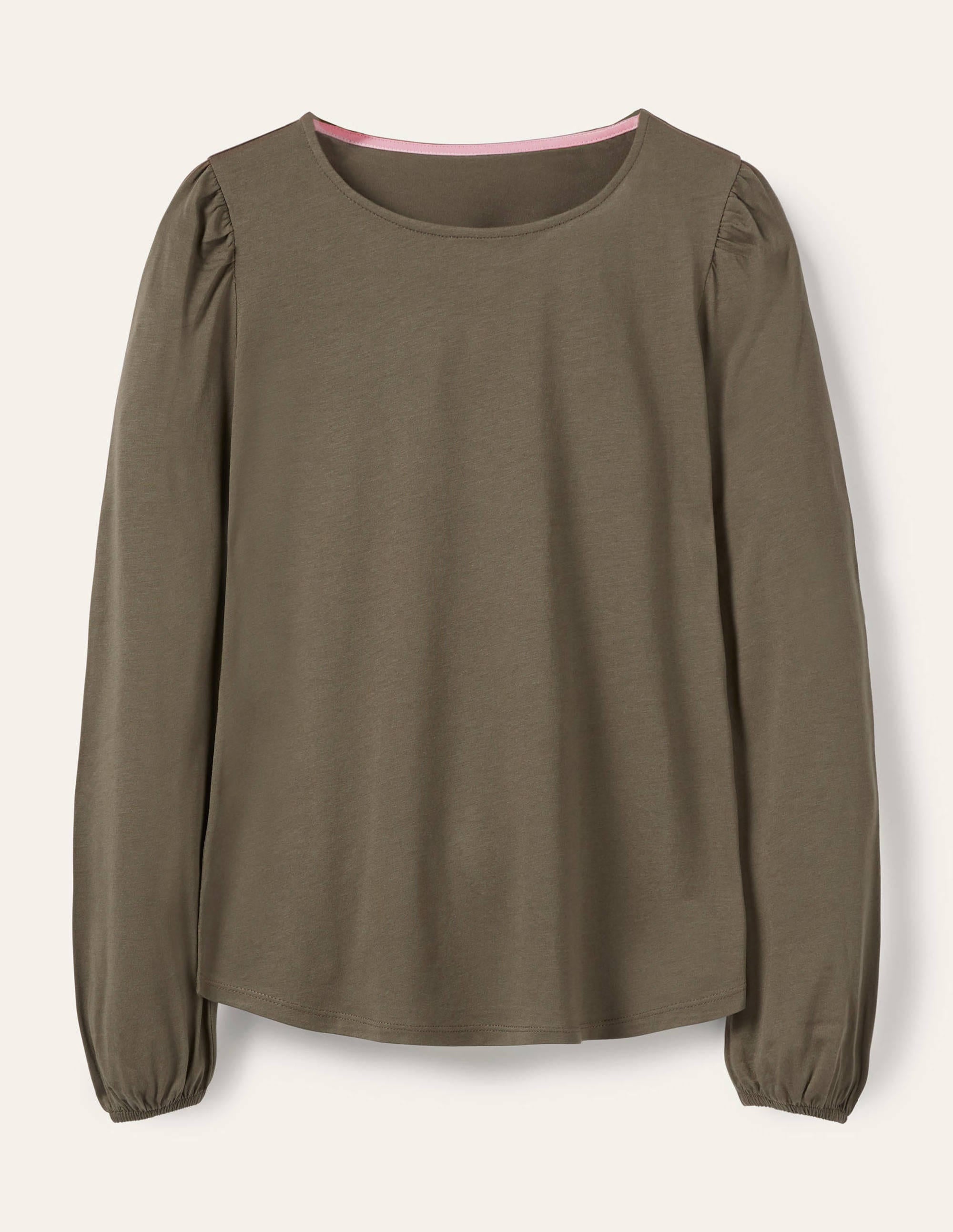 Superweiches, langärmeliges Oberteil-Klassisches Khaki - Image 5