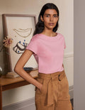 Supersoft Boat Neck T-Shirt-Formica Pink