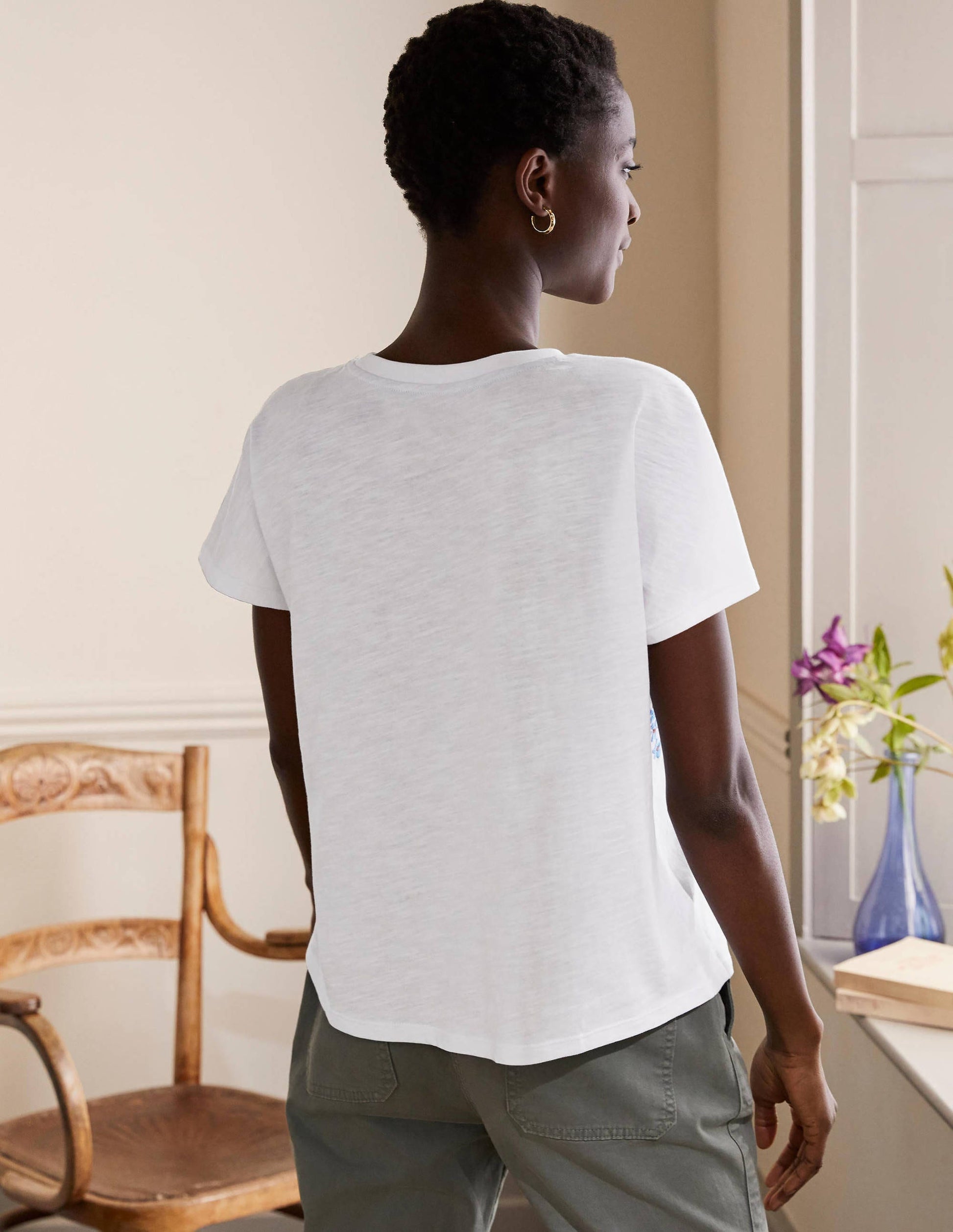 Lena Jersey-T-Shirt mit Stickerei-Weiß/Bunt, Blumenstickerei-4