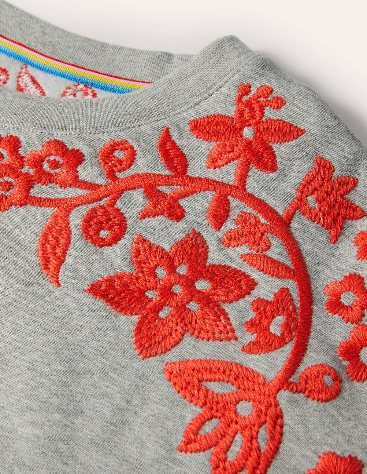 Jasmine Sweatshirt-Grau Meliert-6