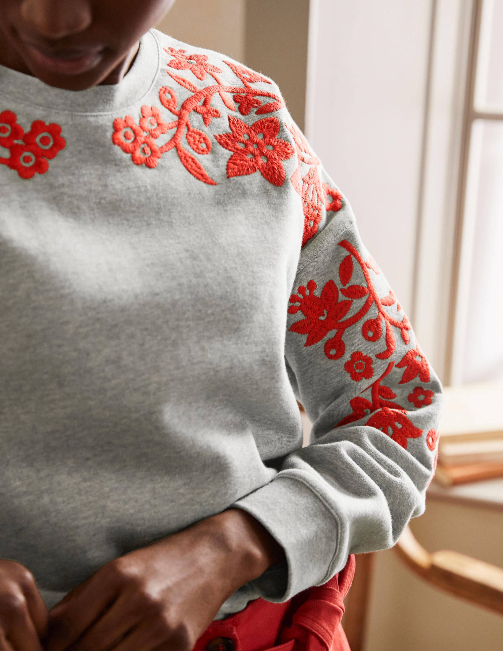 Jasmine Sweatshirt-Grau Meliert - Image 2