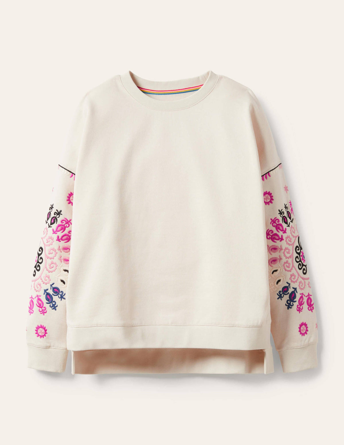 Jasmine Sweatshirt-Naturweiß/Bunt, Stickerei-5