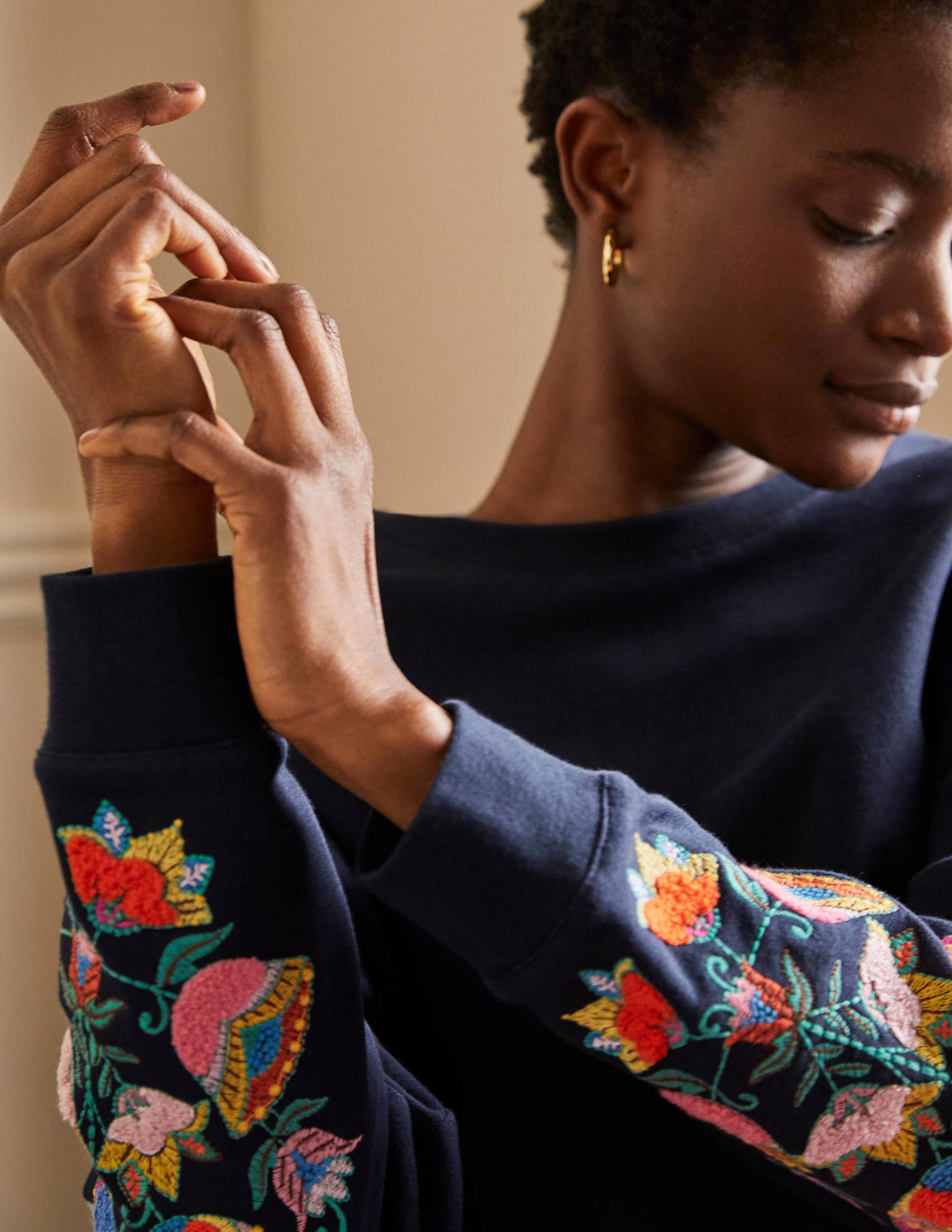 Jasmine Sweatshirt-Marineblau - Image 2