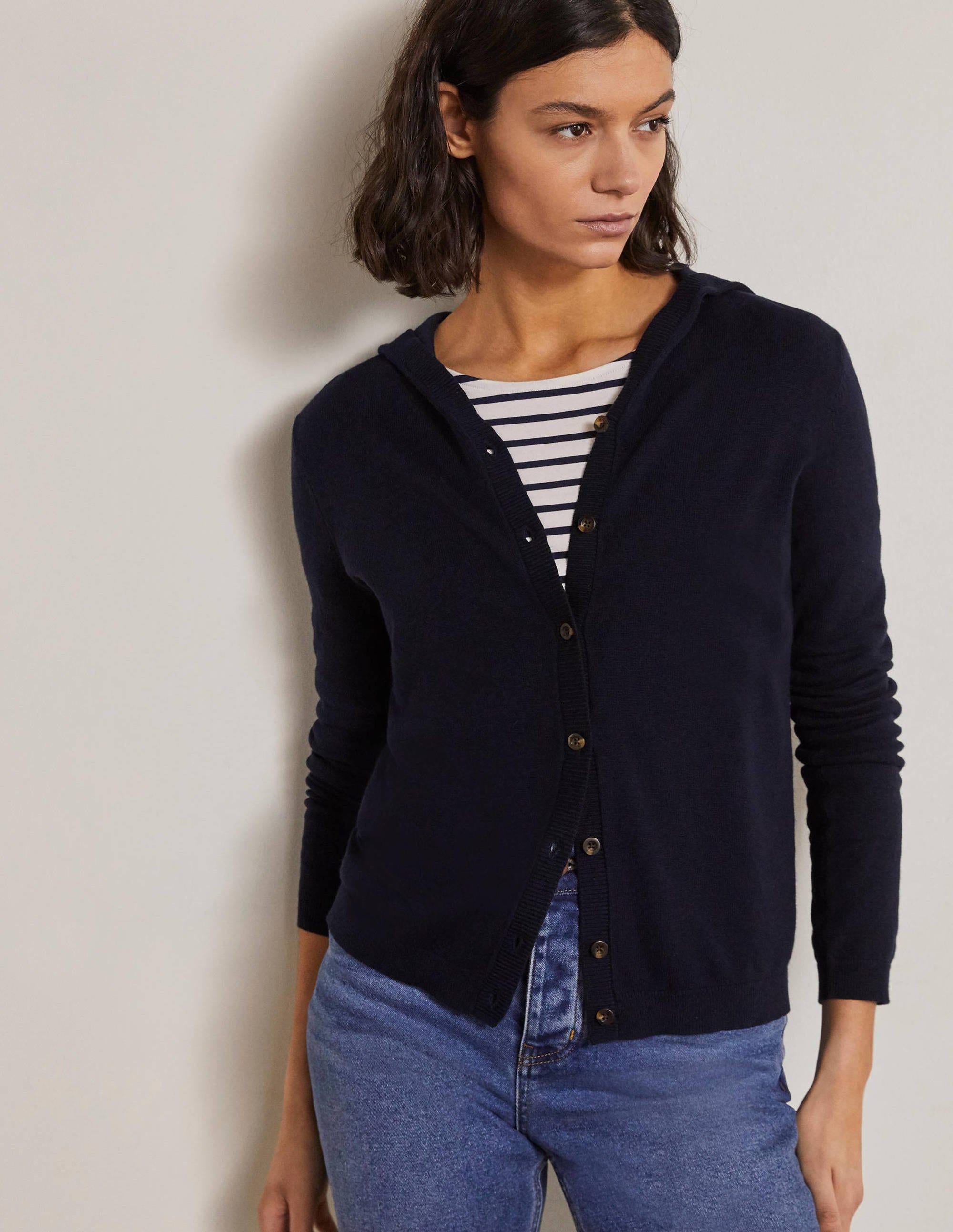 Elodie Relaxed Hoodie-Navy - Image 1
