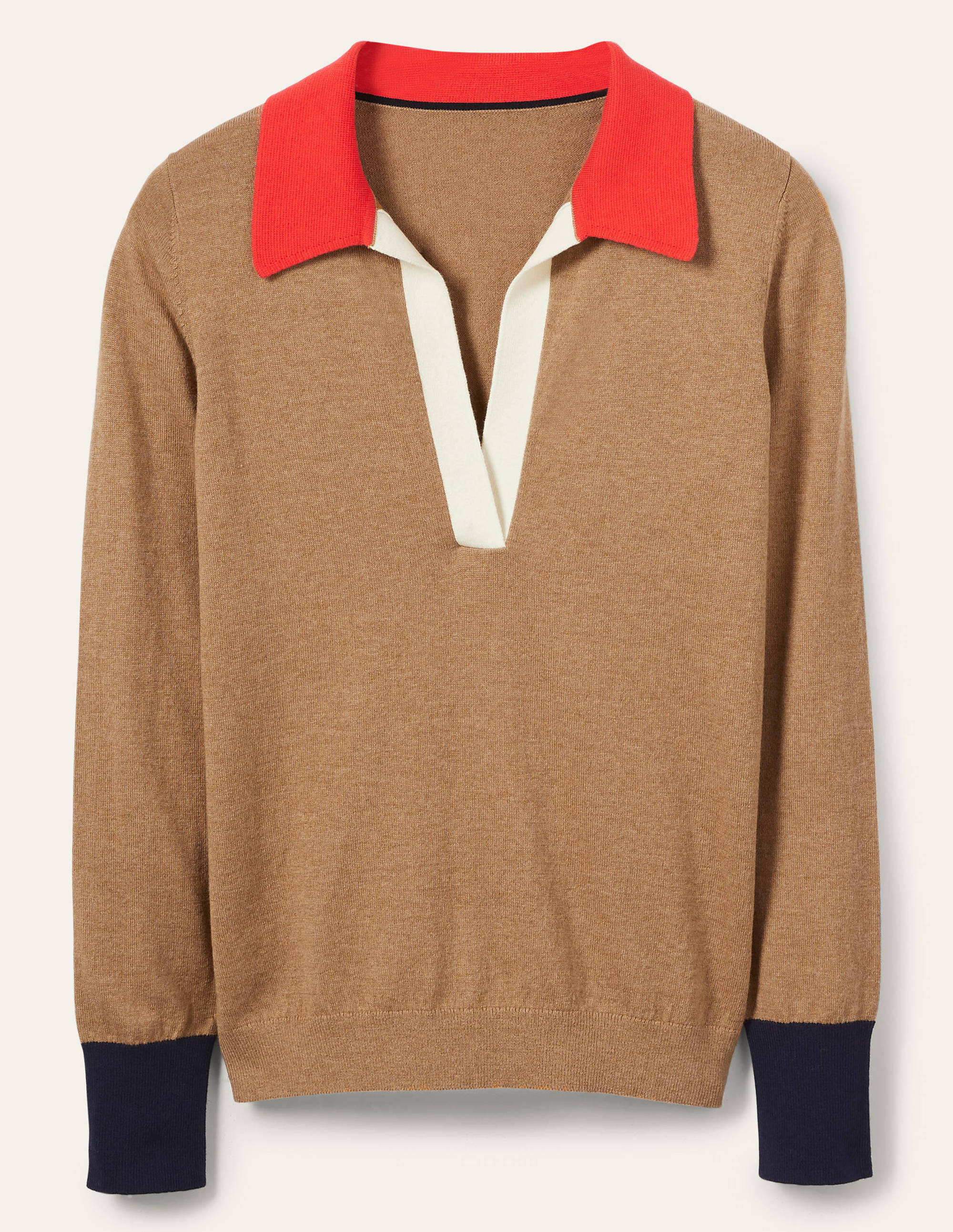 Pull avec col-Camel chiné - Image 5